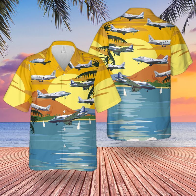 Us Navy North American Sabreliner Ct-39 Vcr-50 Trendy Hawaiian Shirt, Short Sleeve Trendy Hawaiian Shirt For Men