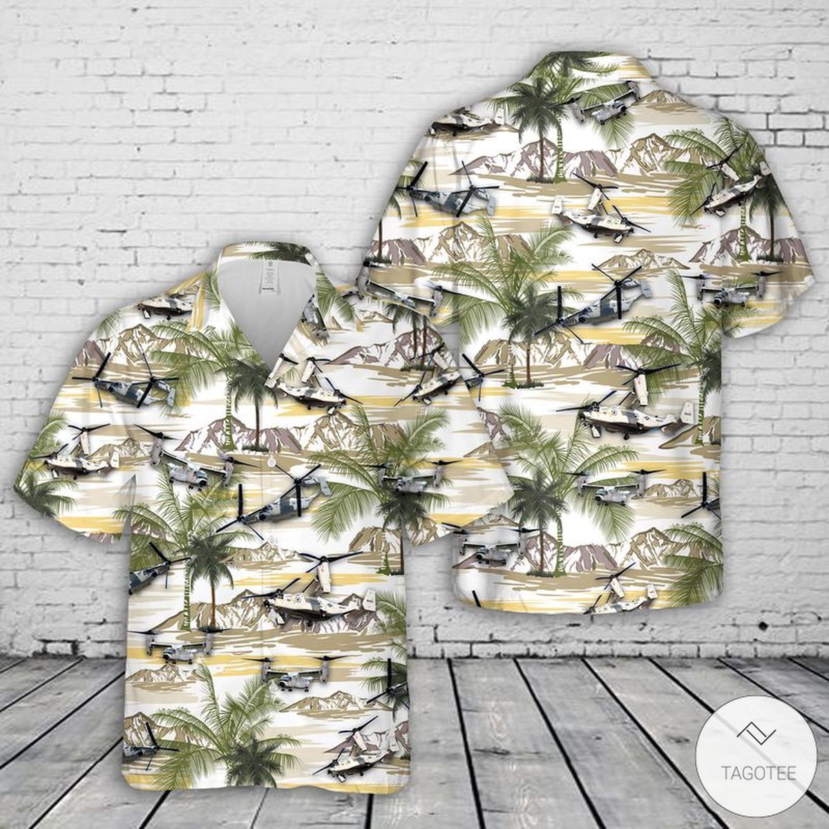 US Navy Osprey Stylis Tropical Hawaiian Shirt