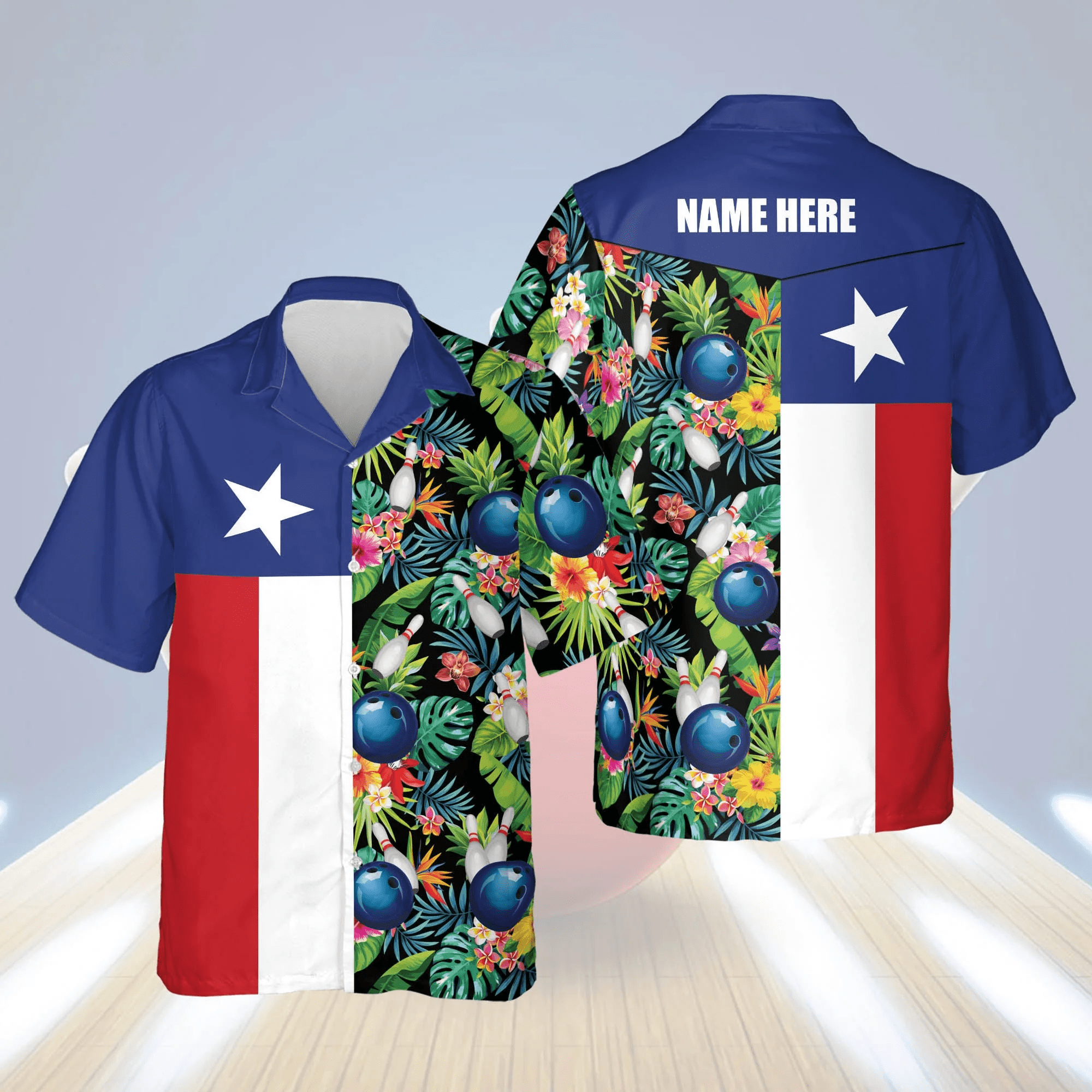 Usa Texas Bowling Flag Shirt Tropical Trendy Hawaiian Shirt, Bowling Trendy Hawaiian Shirt For Men Usa Texas Bowling Flag Shirt Tropical Trendy Hawaiian Shirt, Bowling Trendy Hawaiian Shirt For Men