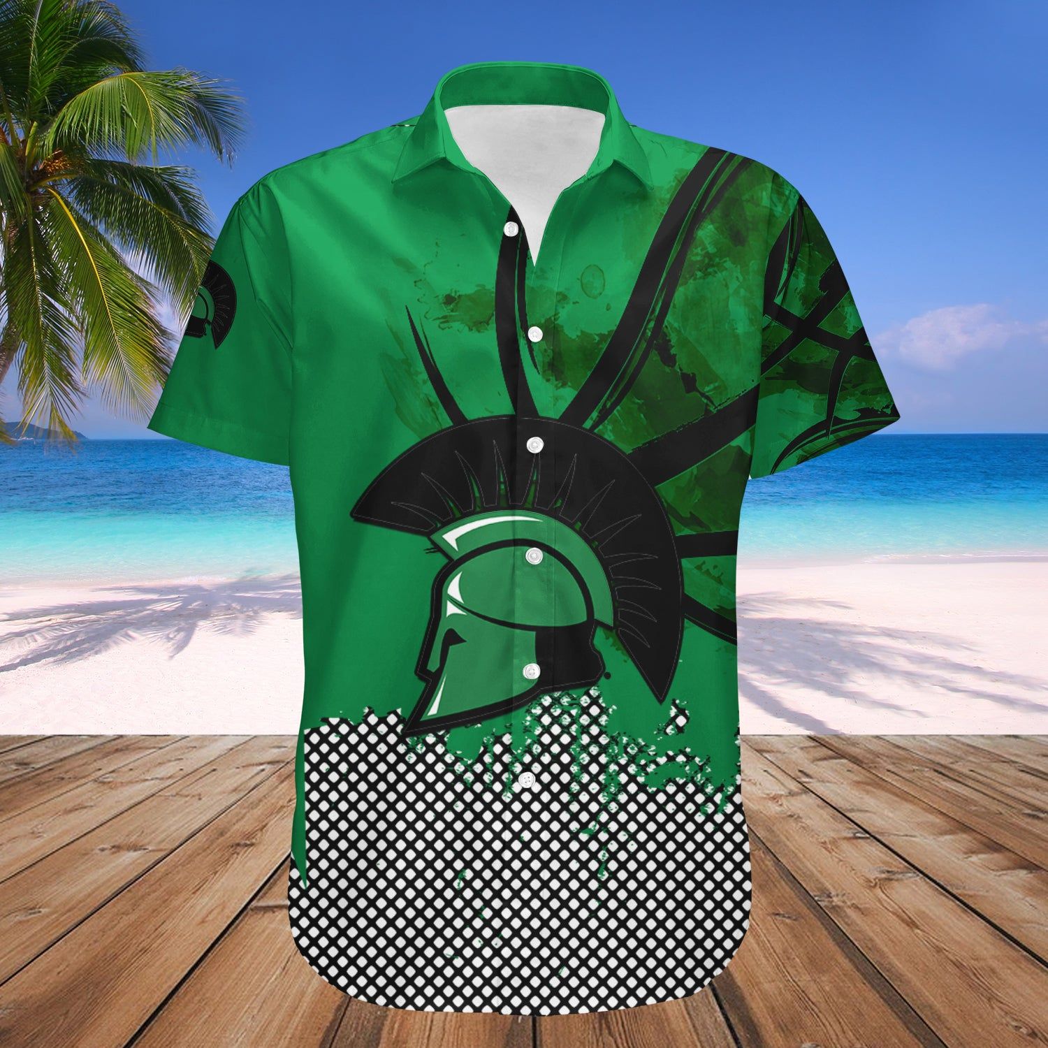 Usc Upstate Spartans Hawaii Shirt Basketball Net Grunge Pattern – NCAA
