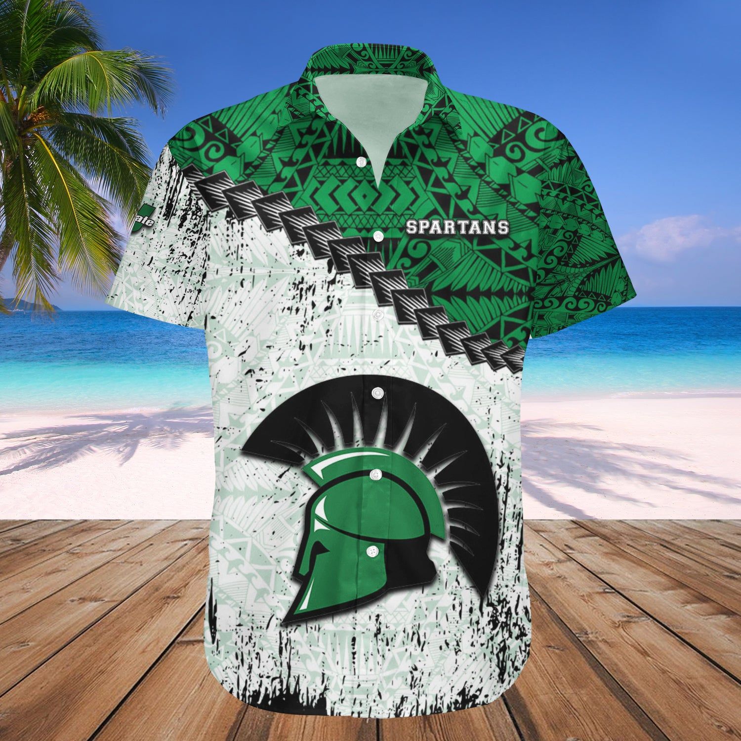 Usc Upstate Spartans Hawaii Shirt Grunge Polynesian Tattoo – NCAA