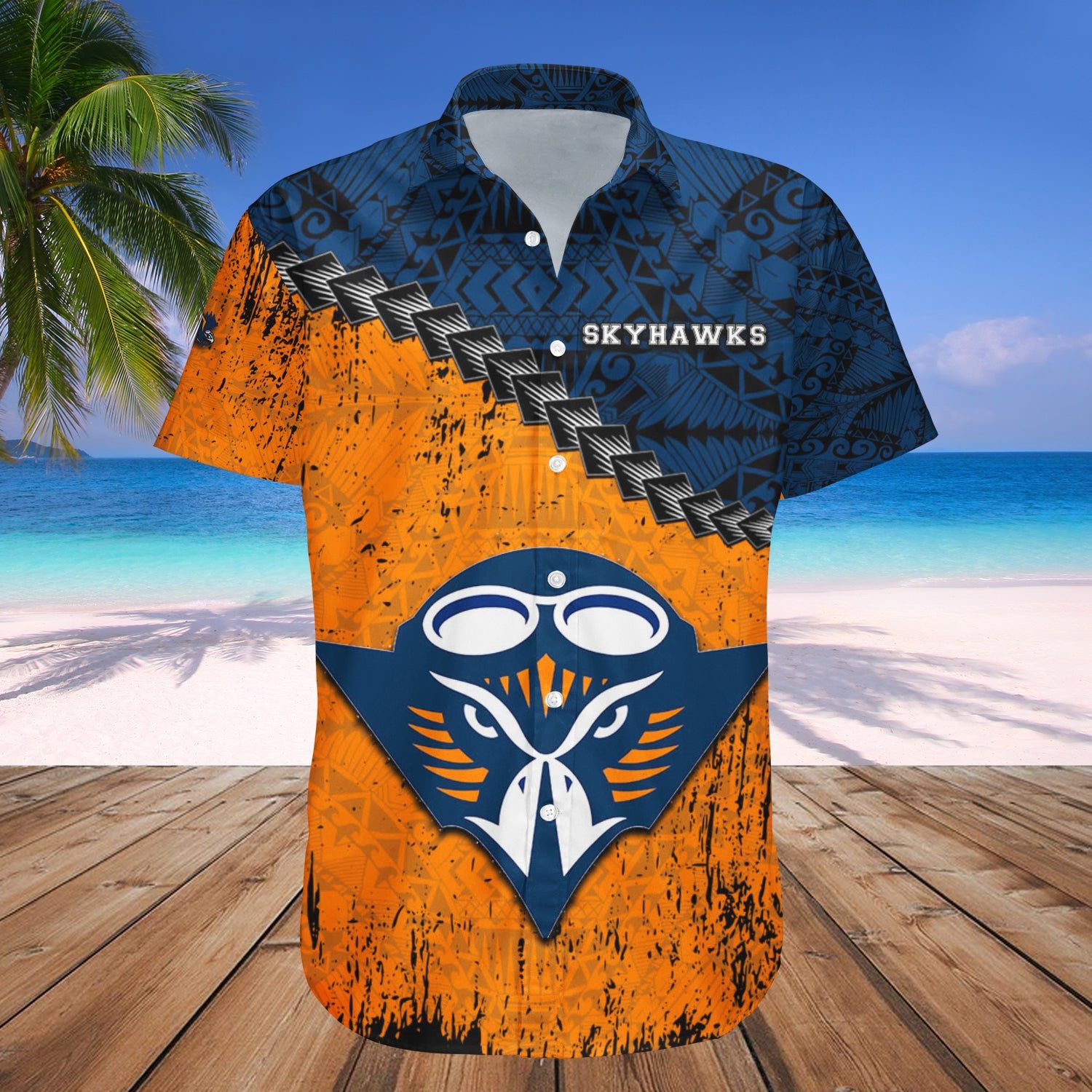 Ut Martin Skyhawks Hawaii Shirt Grunge Polynesian Tattoo – NCAA