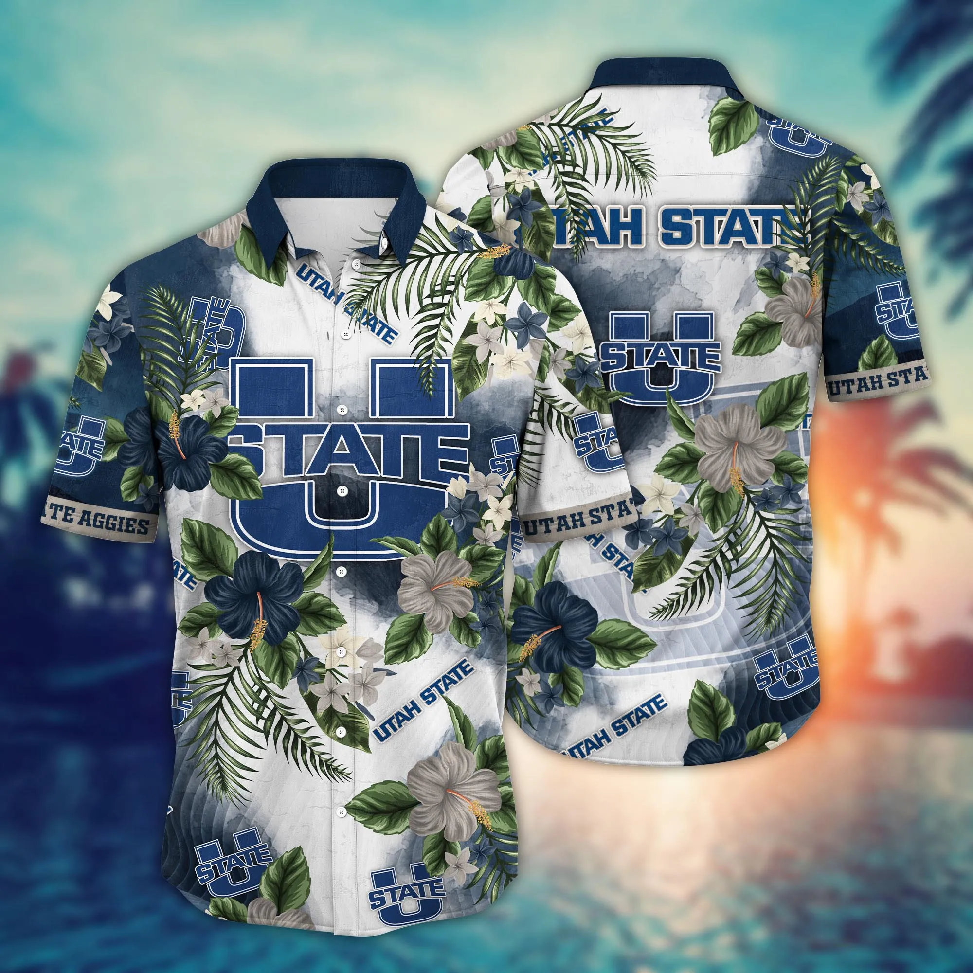 Utah State Aggies NCAA Hawaiian Shirt Beer Gardenstime Aloha Shirt Utah State Aggies NCAA Hawaiian Shirt Beer Gardenstime Aloha Shirt