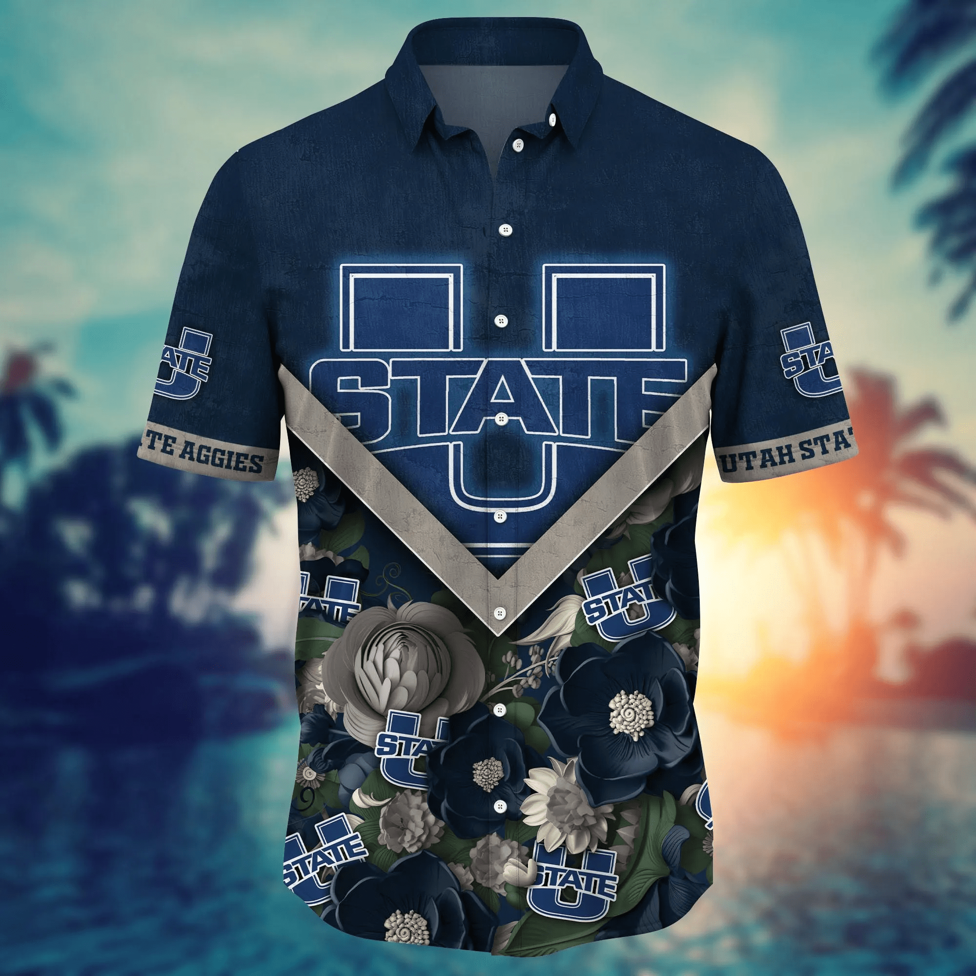 Utah State Aggies NCAA Hawaiian Shirt Custom Popsicles Aloha Shirt