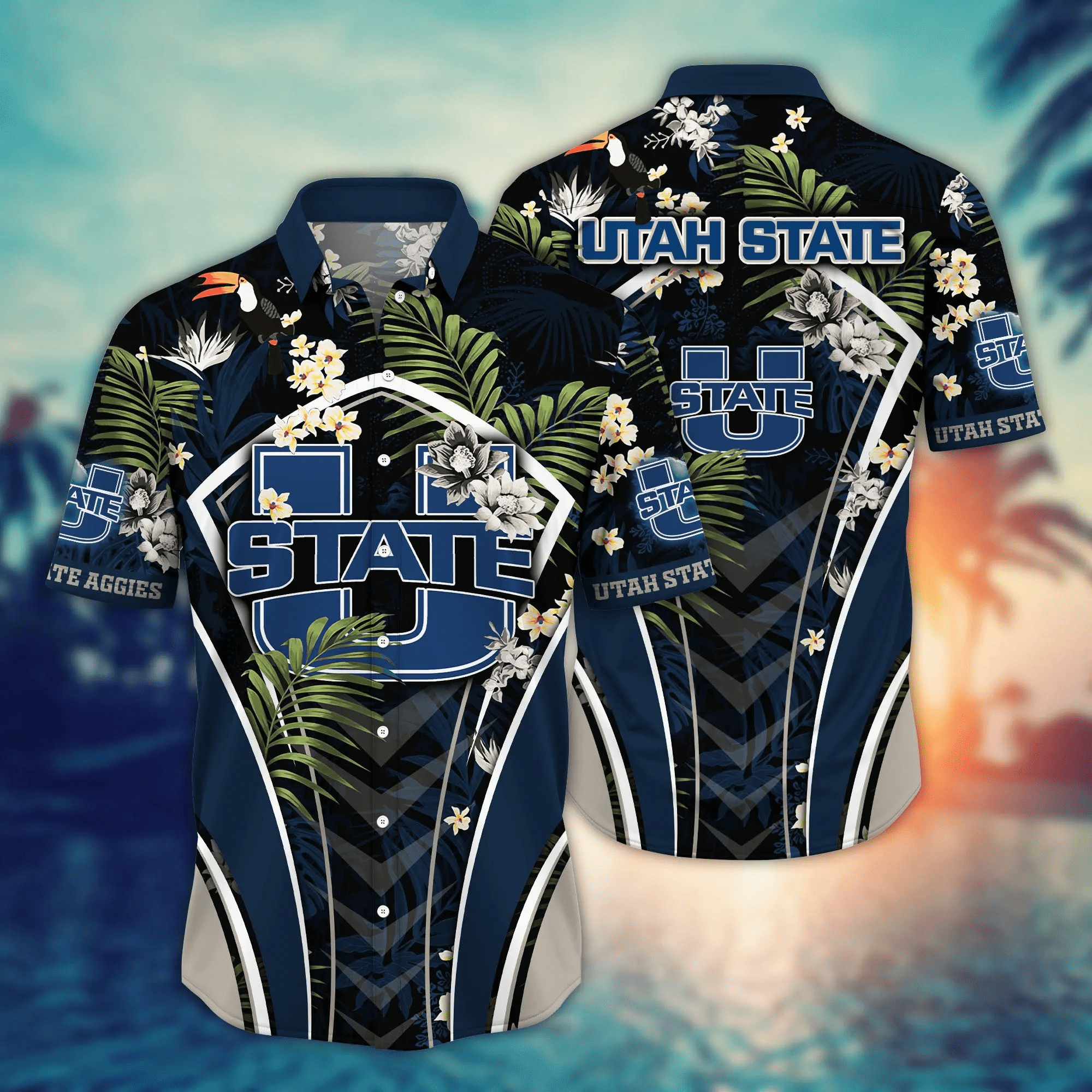 Utah State Aggies NCAA Hawaiian Shirt Mosquito Bites Aloha Shirt