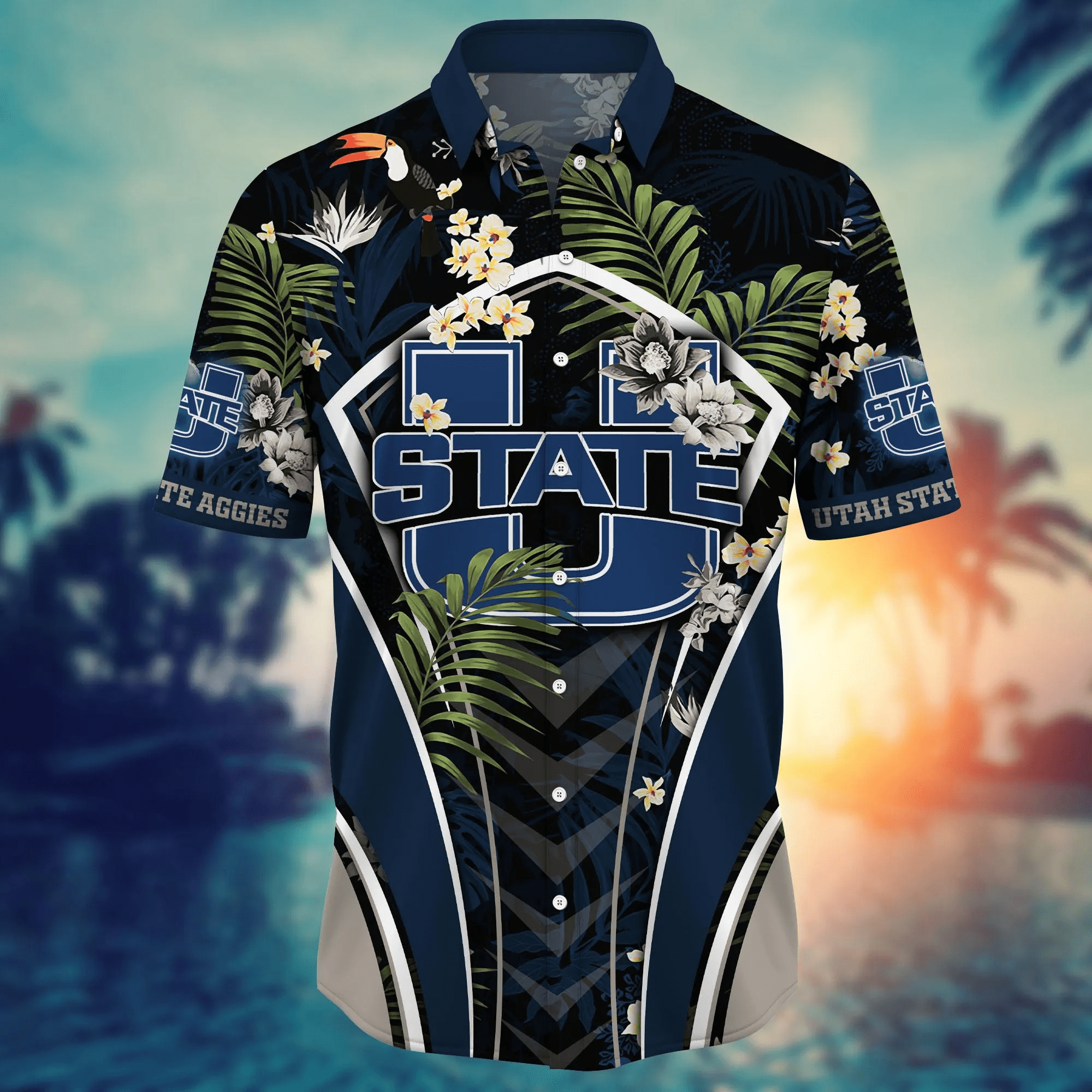Utah State Aggies NCAA Hawaiian Shirt Mosquito Bites Aloha Shirt