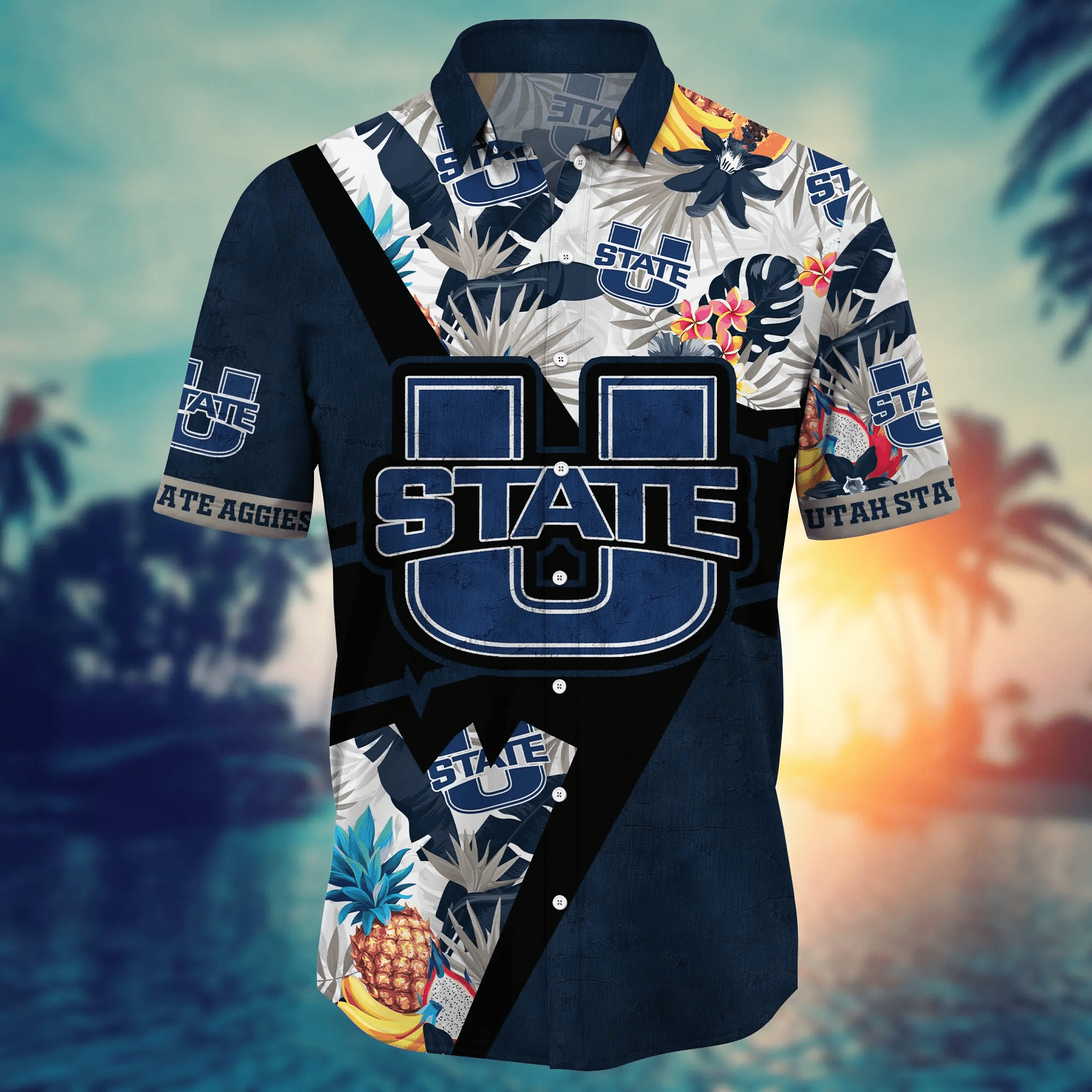 Utah State Aggies NCAA Hawaiian Shirt Music Festivals Aloha Shirt