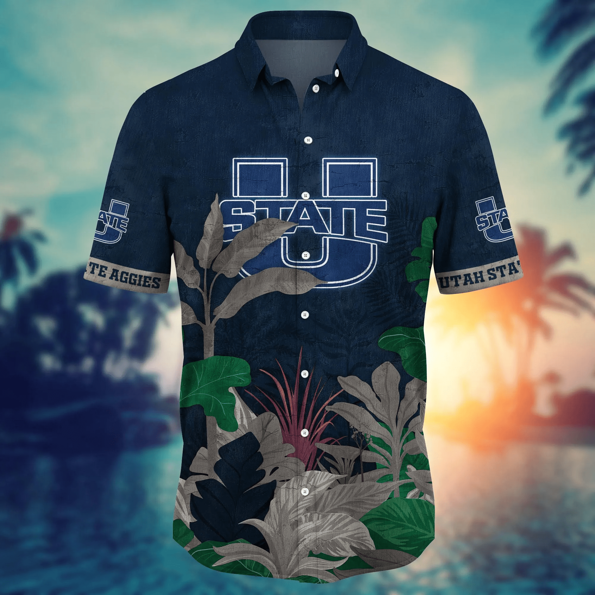 Utah State Aggies NCAA Hawaiian Shirt Summery Aloha Shirt
