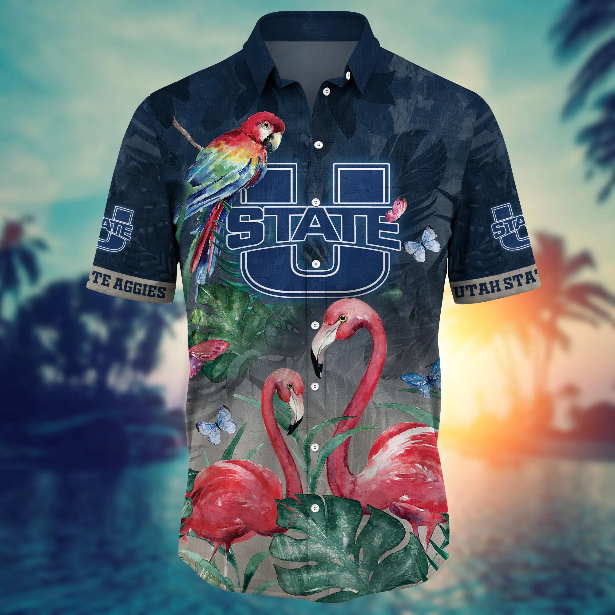 Utah State Aggies NCAA Hawaiian Shirt Warm Season Aloha Shirt
