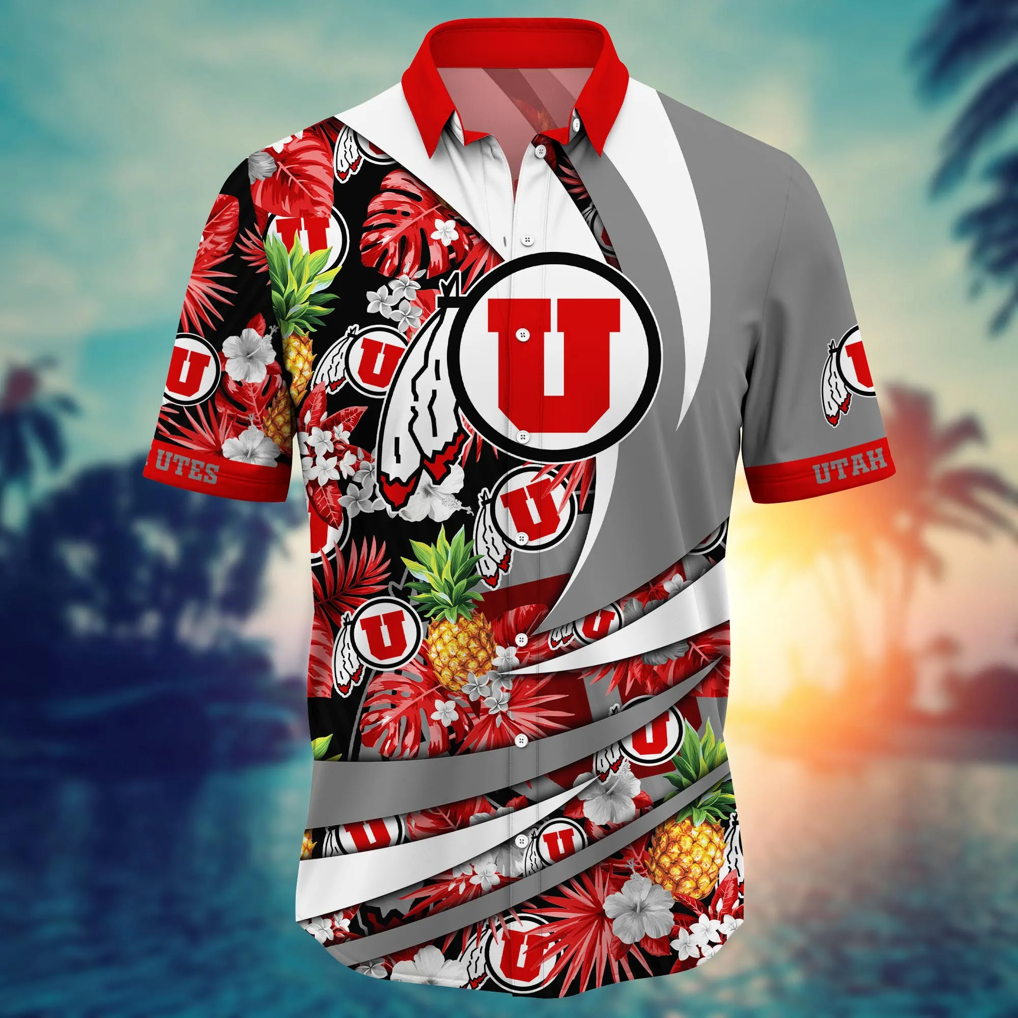 Utah Utes NCAA Hawaiian Shirt Sandals Aloha Shirt