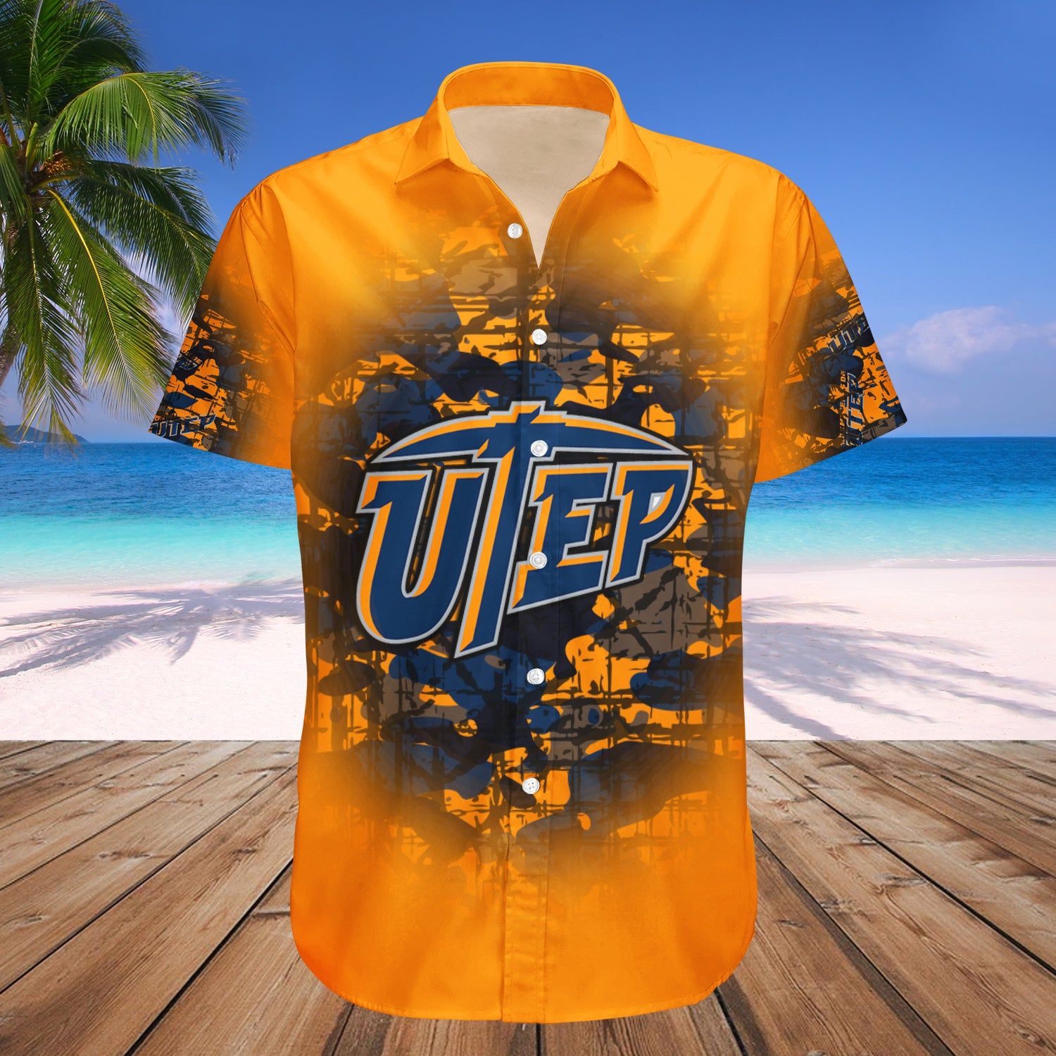 Utep Miners Hawaii Shirt Camouflage Vintage – NCAA