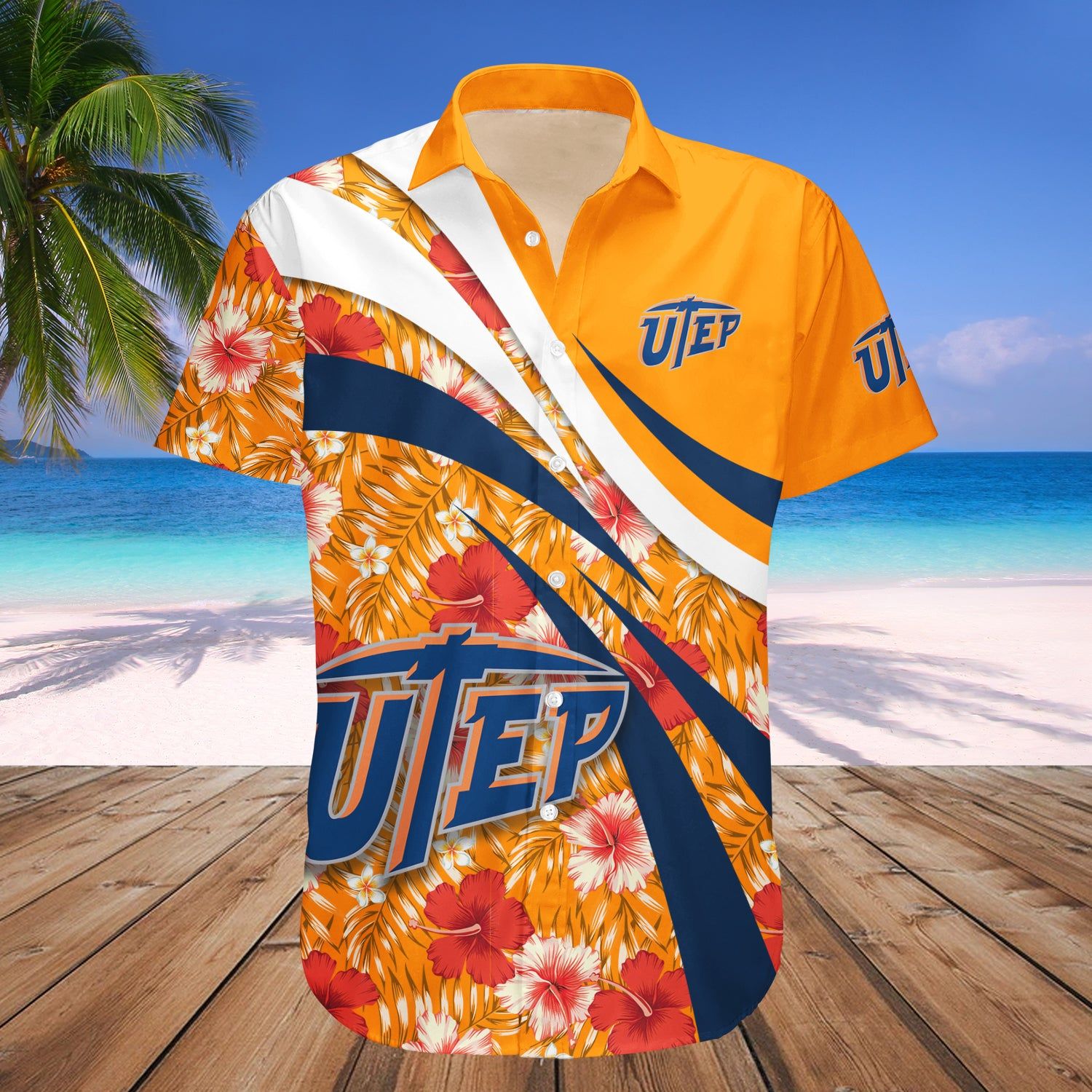 Utep Miners Hawaii Shirt Hibiscus Sport Style – NCAA