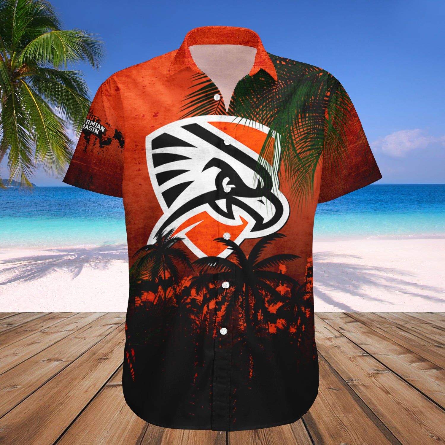 Utpb Falcons Hawaii Shirt Coconut Tree Tropical Grunge – NCAA