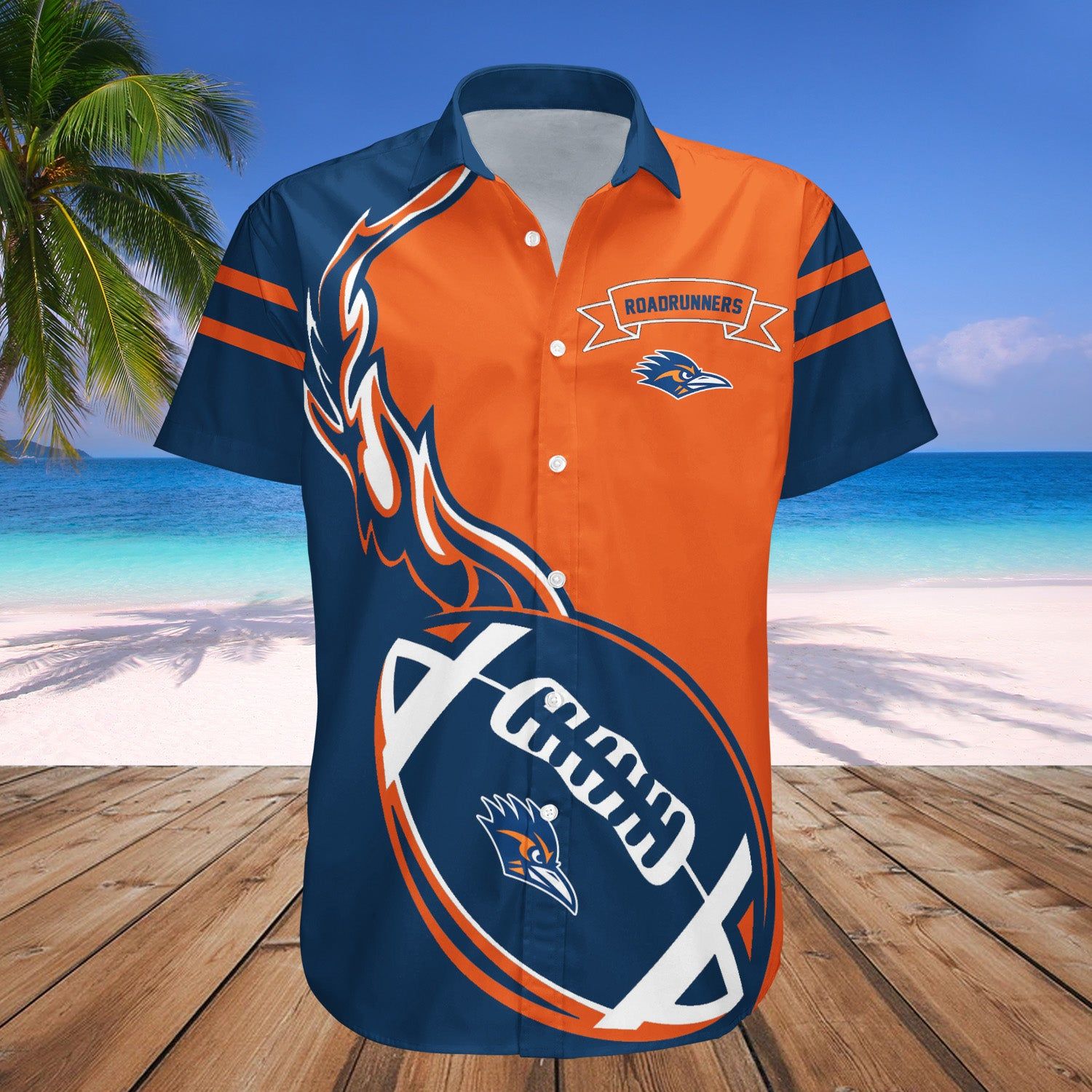 Utsa Roadrunners Hawaii Shirt Flame Ball – NCAA