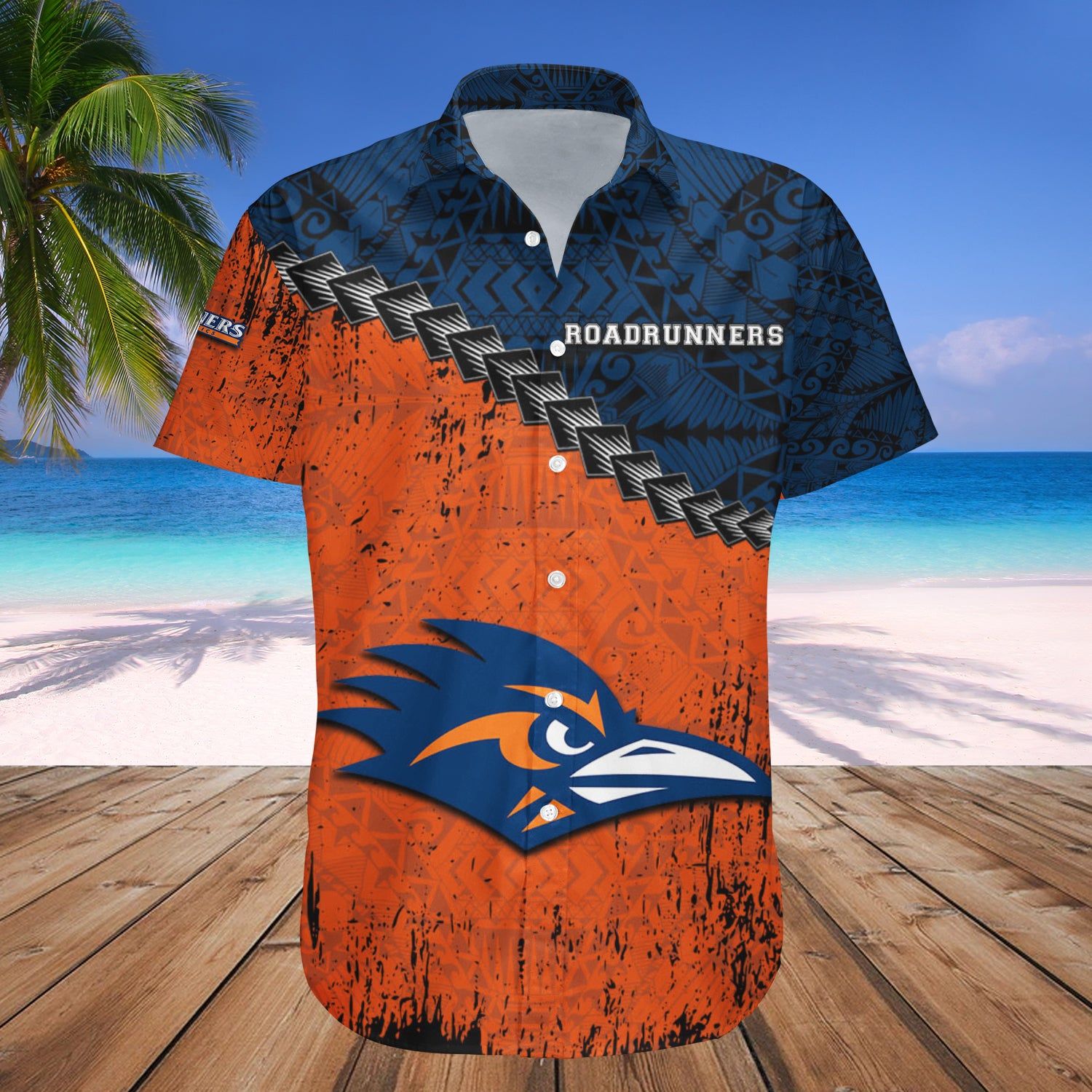 Utsa Roadrunners Hawaii Shirt Grunge Polynesian Tattoo – NCAA