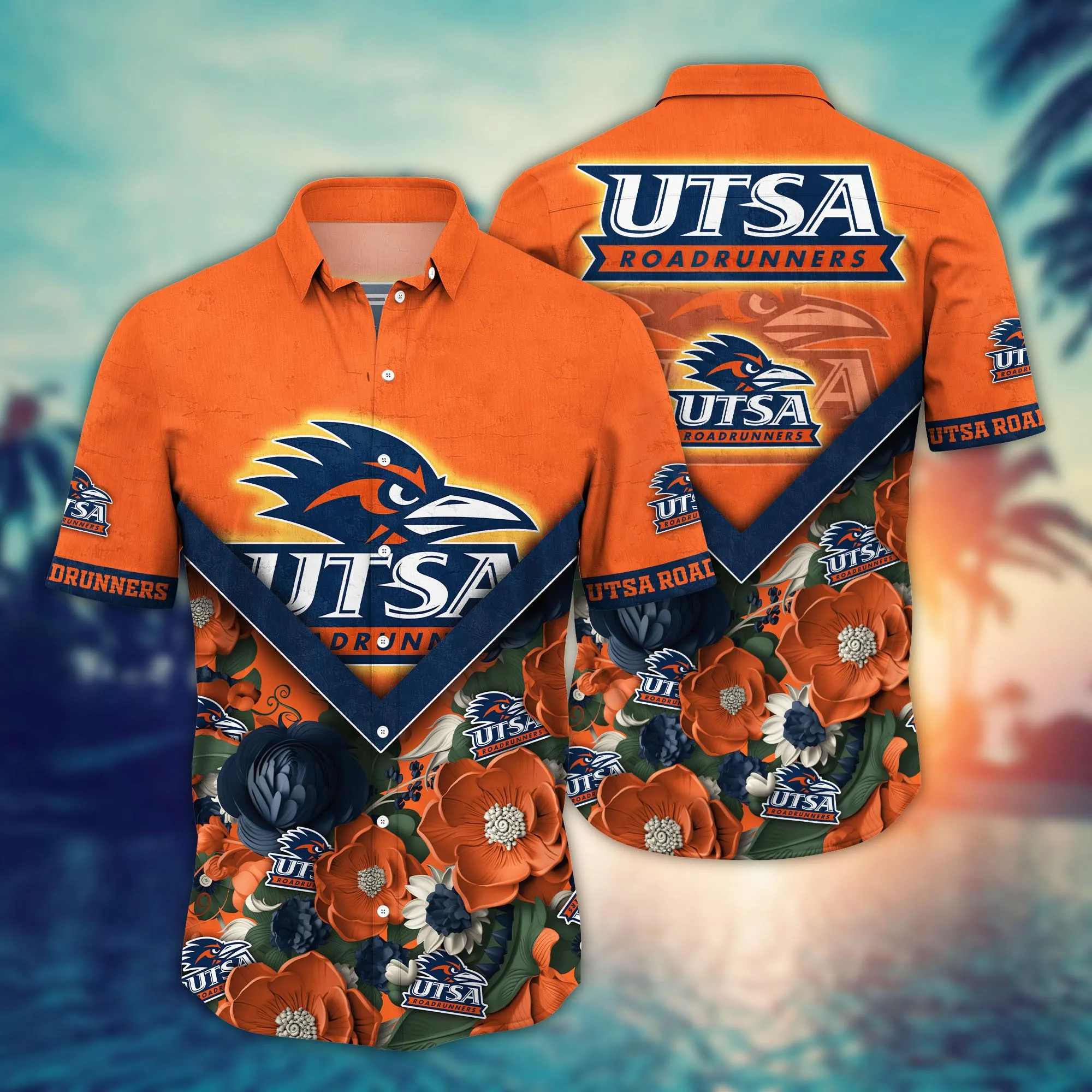 Utsa Roadrunners NCAA Hawaiian Shirt Custom Sun-Soaked Aloha Shirt Utsa Roadrunners NCAA Hawaiian Shirt Custom Sun-Soaked Aloha Shirt