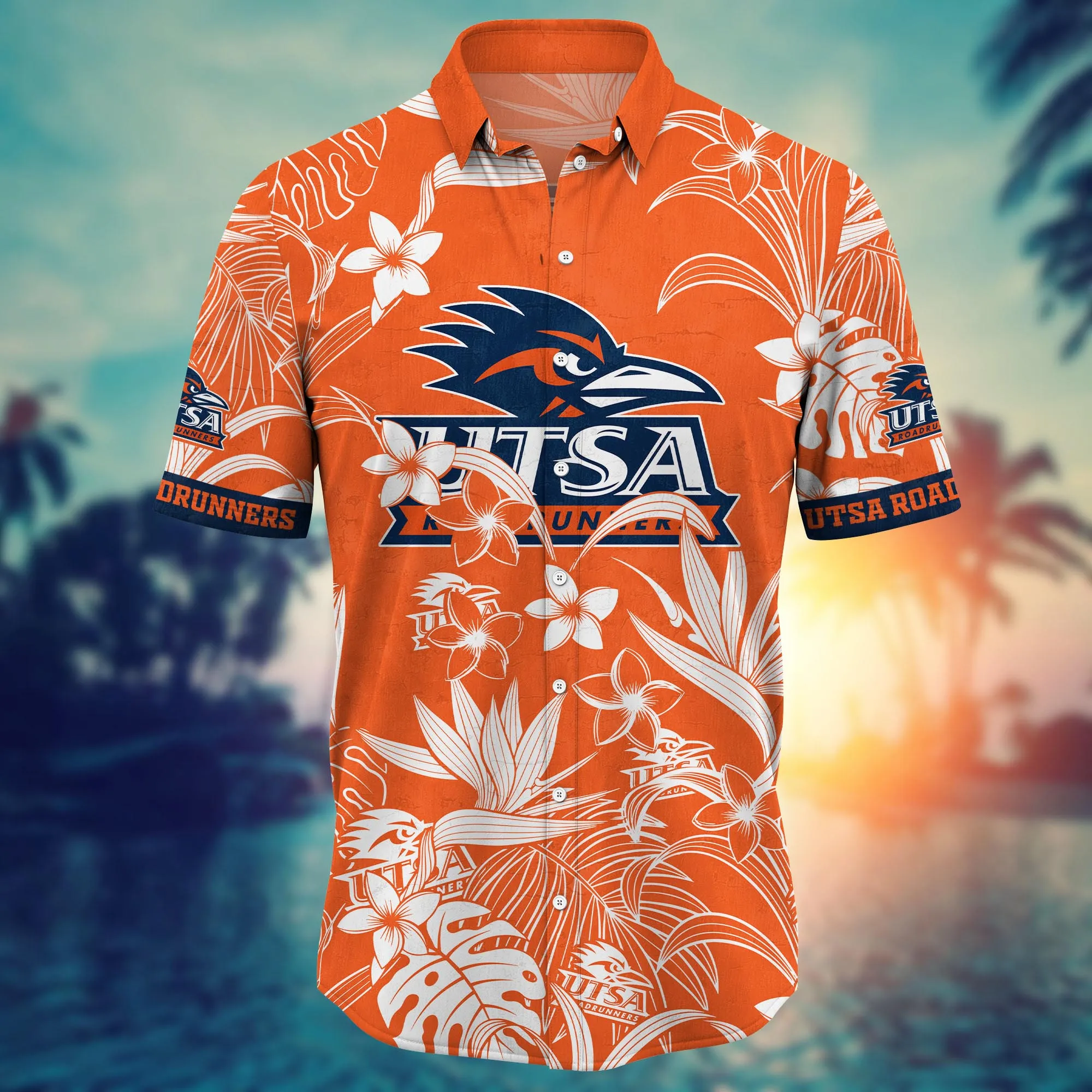 Utsa Roadrunners NCAA Hawaiian Shirt Evening Strolls Aloha Shirt