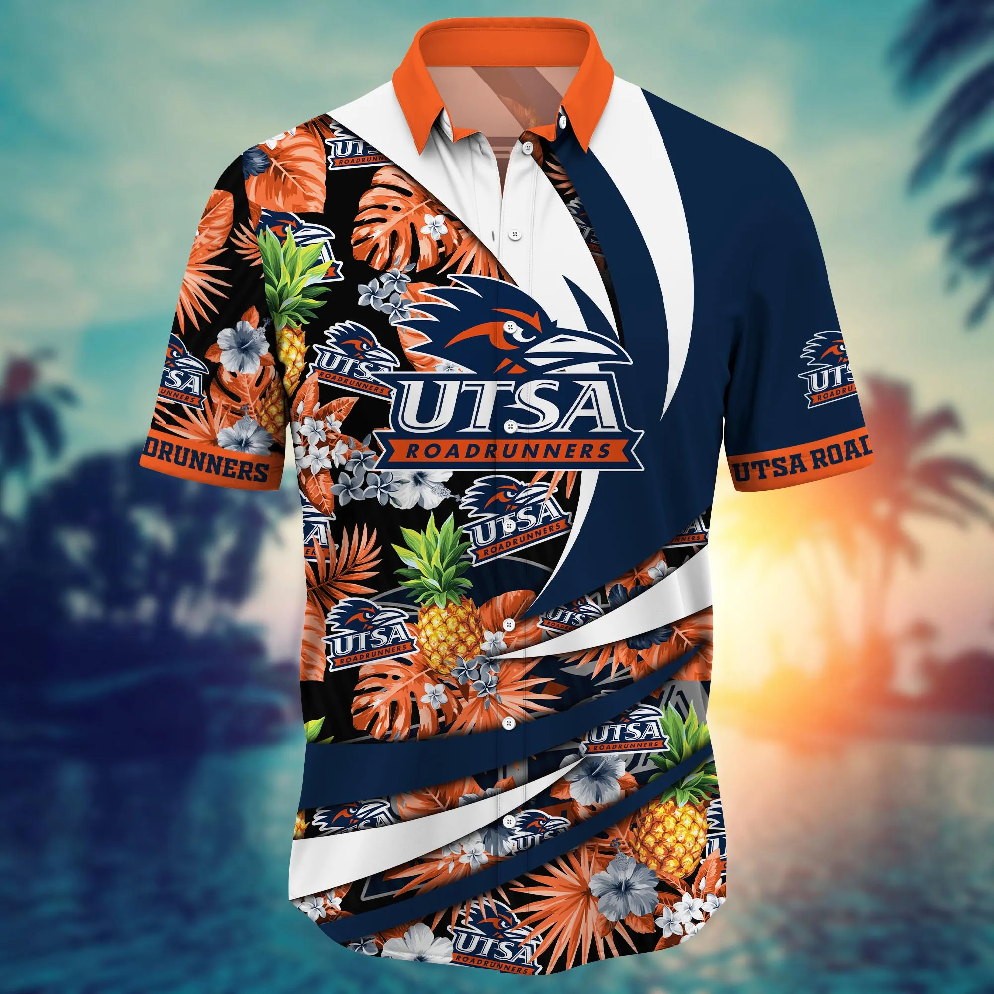 Utsa Roadrunners NCAA Hawaiian Shirt Sprinklers Aloha Shirt