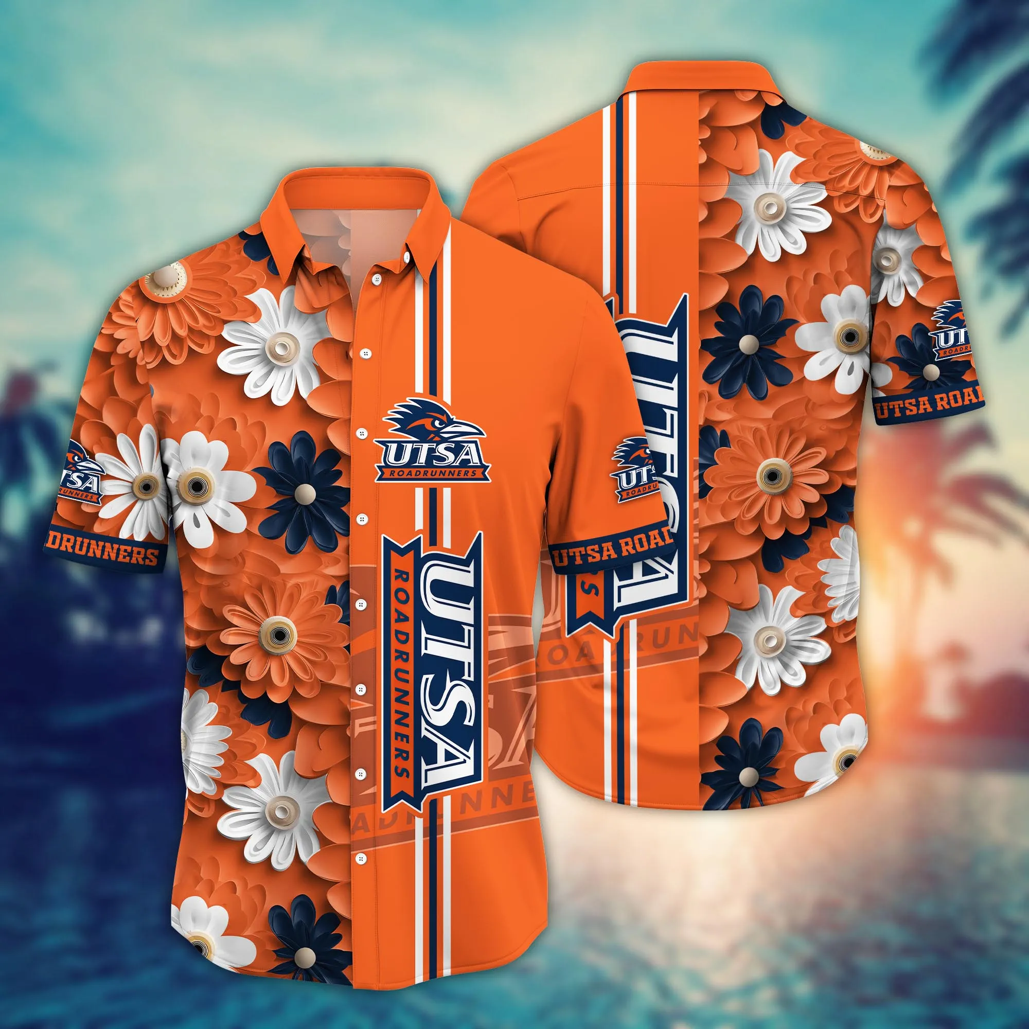 Utsa Roadrunners NCAA Hawaiian Shirt Summer Nights Aloha Shirt