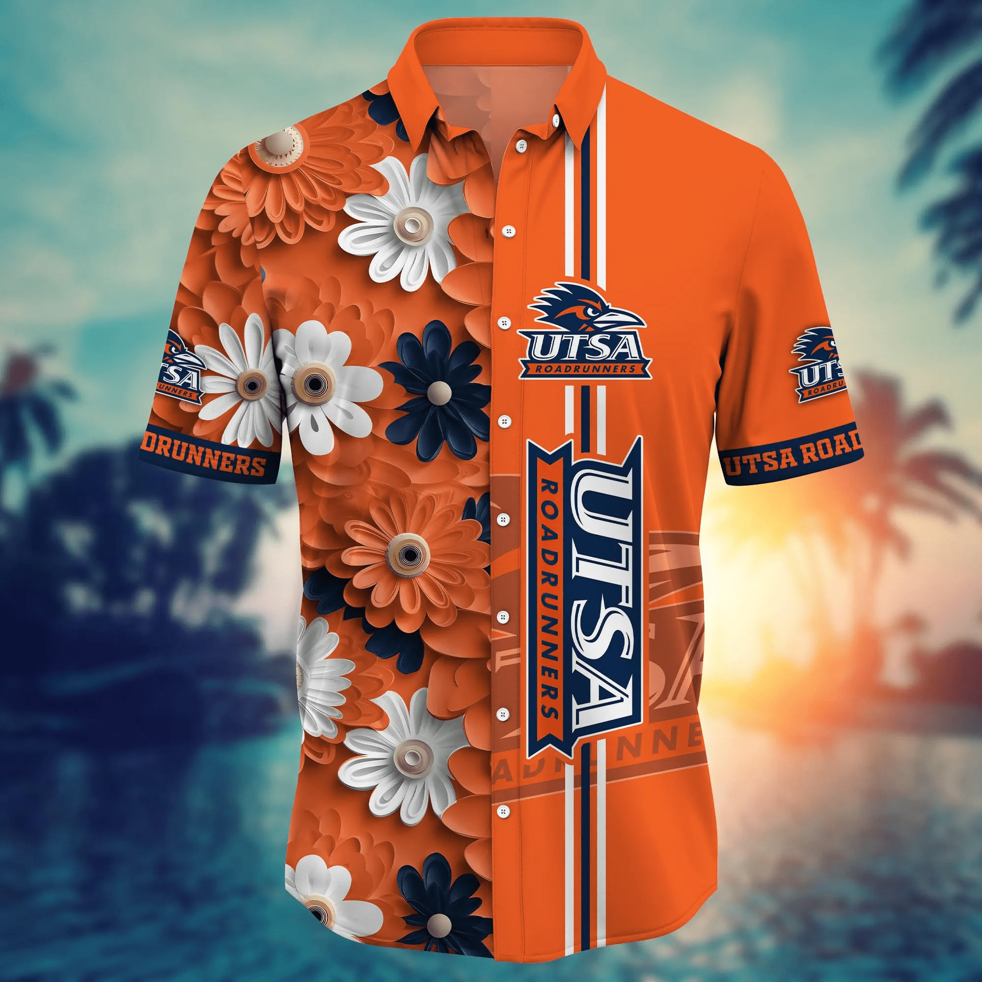 Utsa Roadrunners NCAA Hawaiian Shirt Summer Nights Aloha Shirt