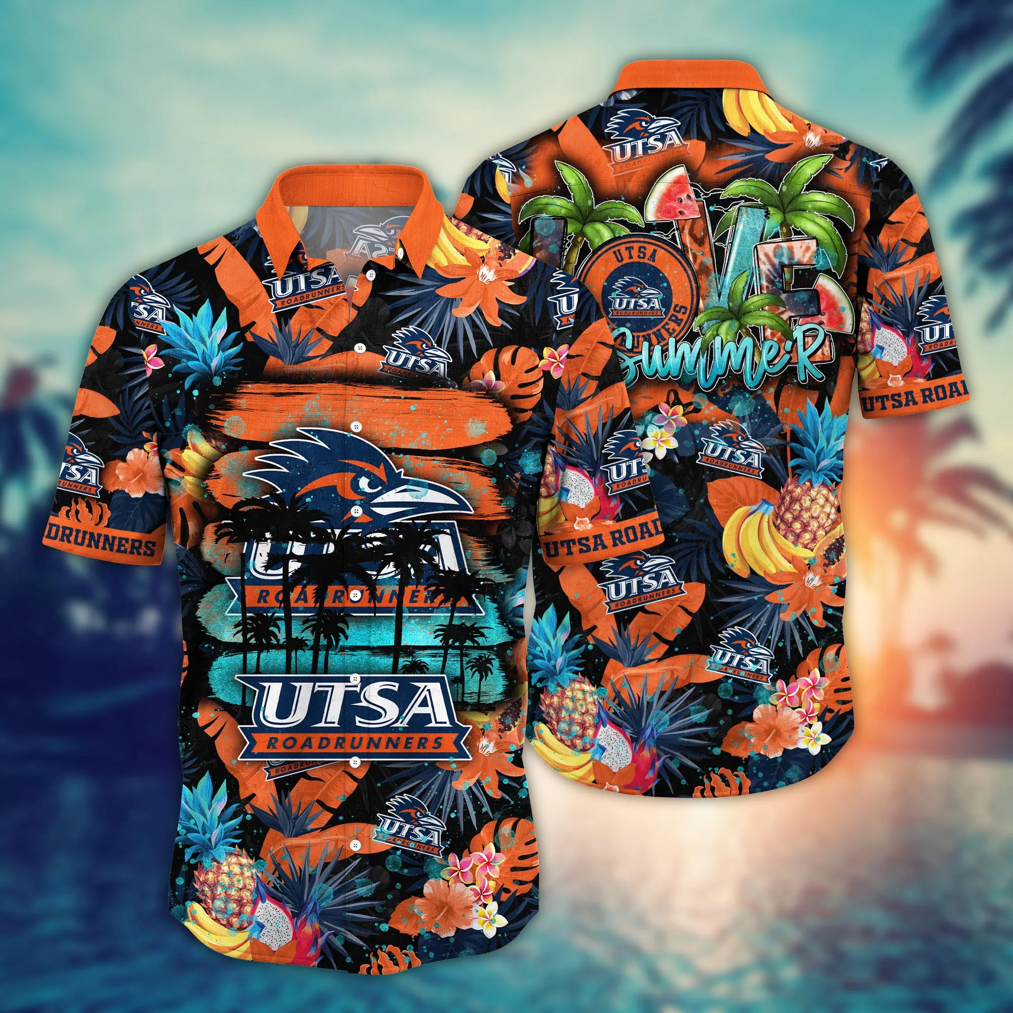 Utsa Roadrunners NCAA Hawaiian Shirt Sunscreentime Aloha Shirt Utsa Roadrunners NCAA Hawaiian Shirt Sunscreentime Aloha Shirt