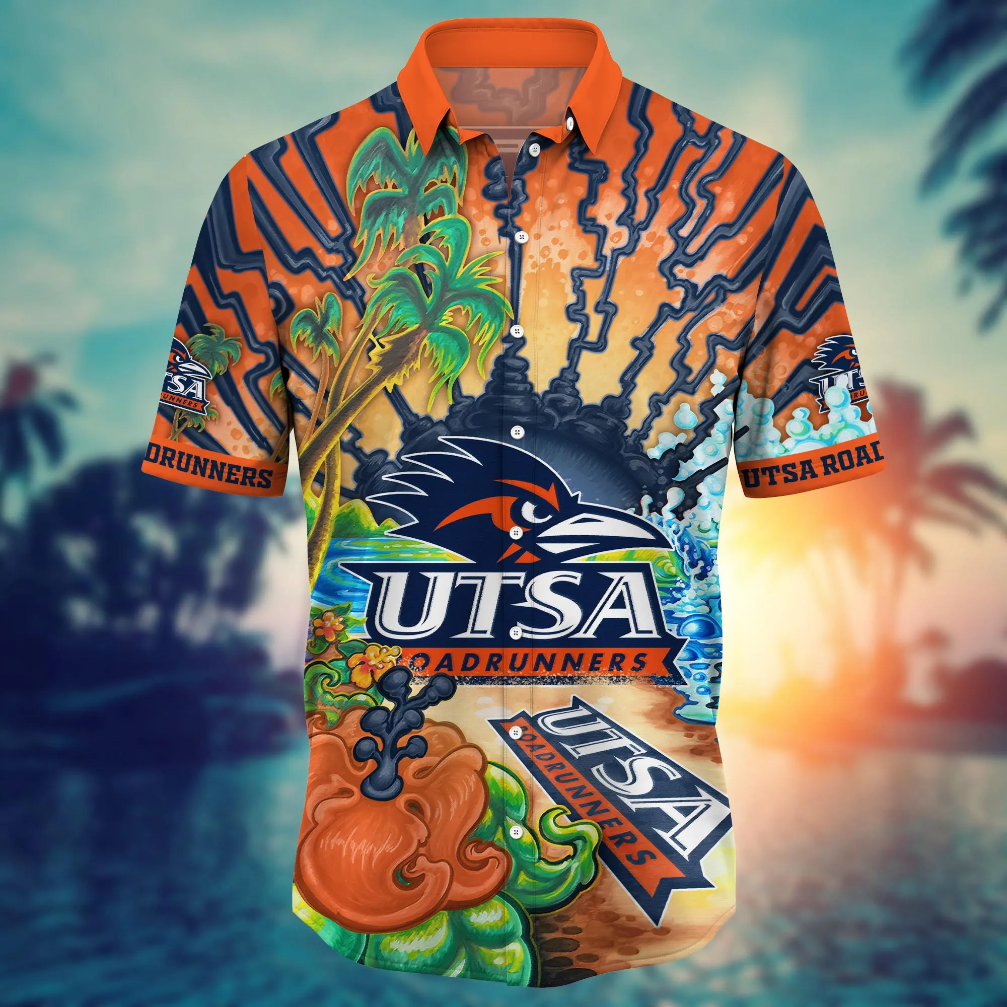 Utsa Roadrunners NCAA Hawaiian Shirt Sunsetstime Aloha Shirt
