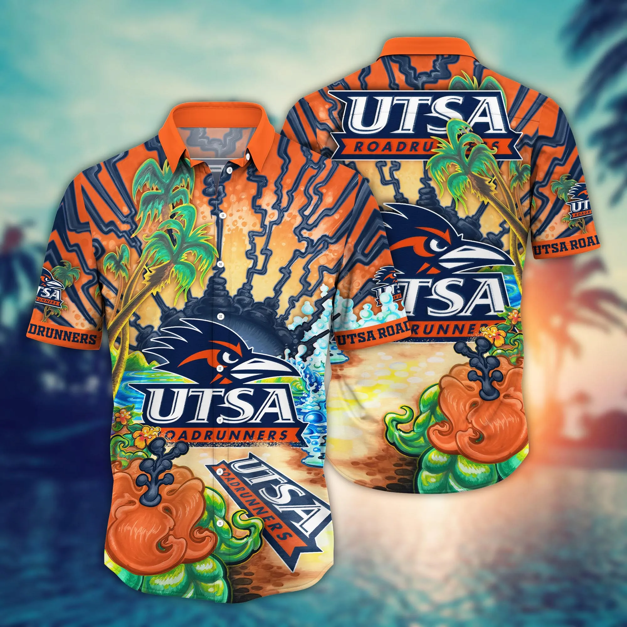 Utsa Roadrunners NCAA Hawaiian Shirt Sunsetstime Aloha Shirt