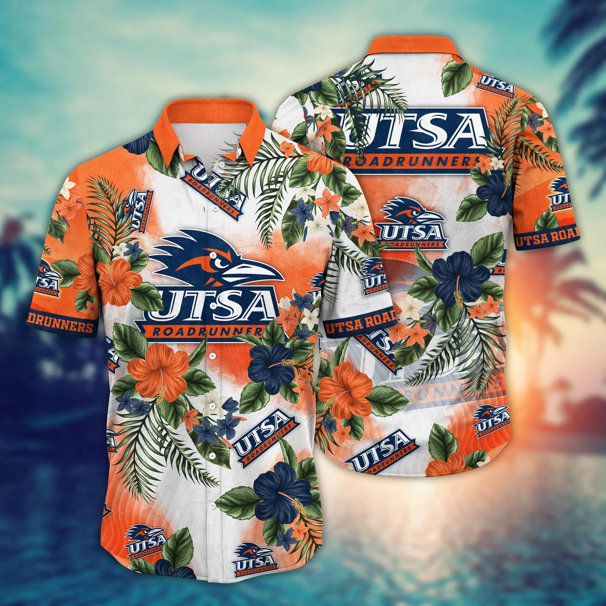 Utsa Roadrunners NCAA Hawaiian Shirt Tan Linestime Aloha Shirt Utsa Roadrunners NCAA Hawaiian Shirt Tan Linestime Aloha Shirt