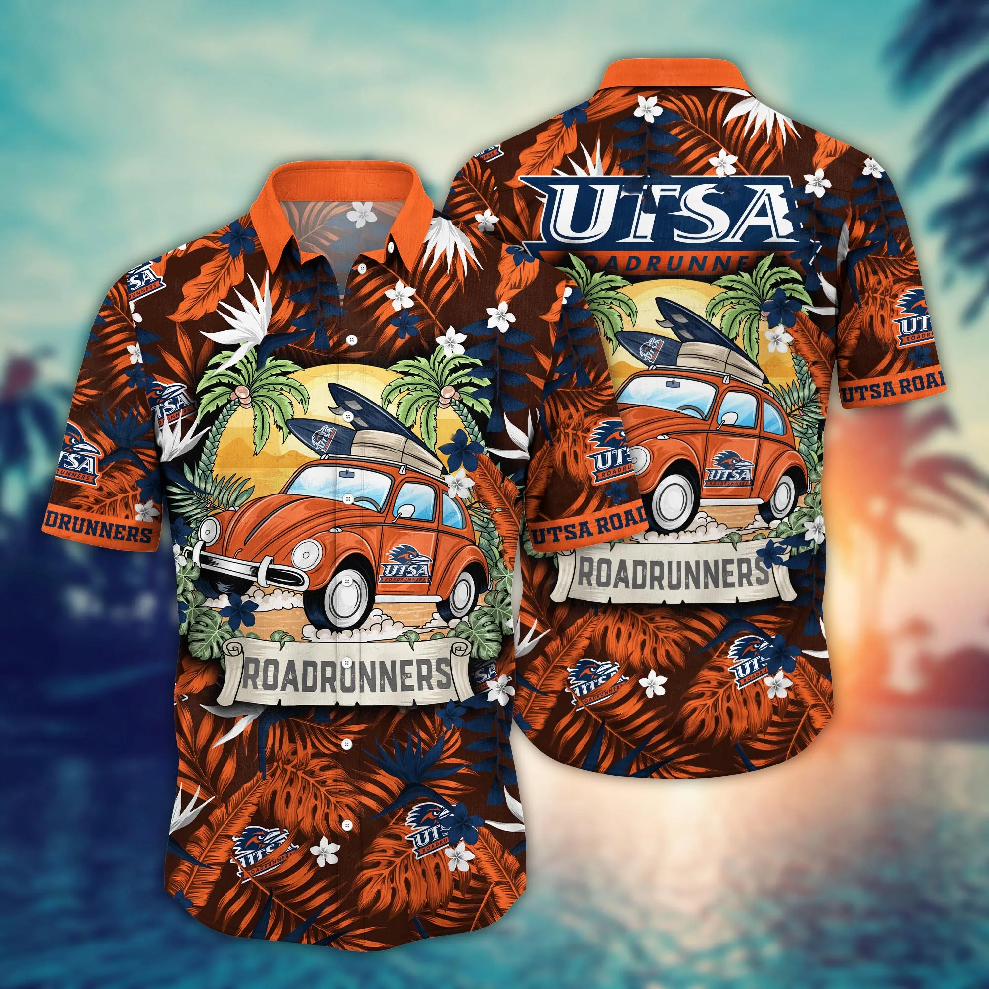 Utsa Roadrunners NCAA Hawaiian Shirt Traveltime Aloha Shirt Utsa Roadrunners NCAA Hawaiian Shirt Traveltime Aloha Shirt