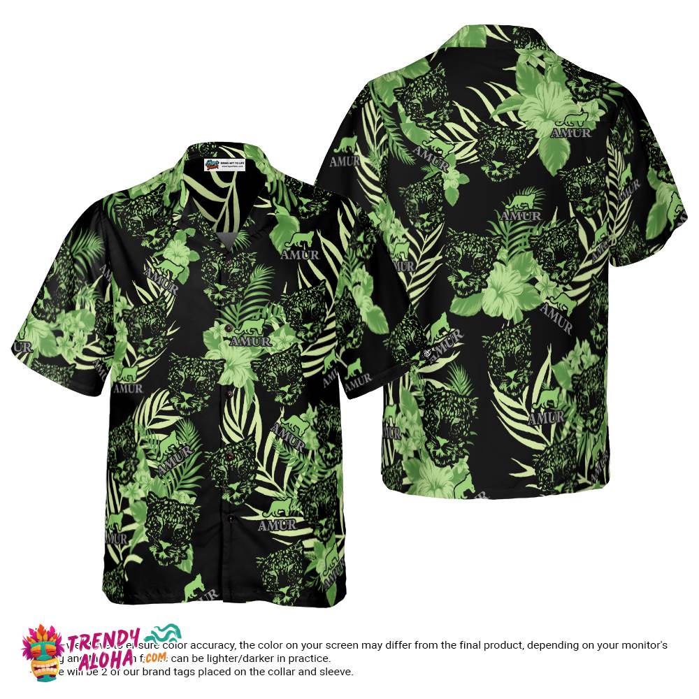 Valerie Wood Black Hawaiian Shirt