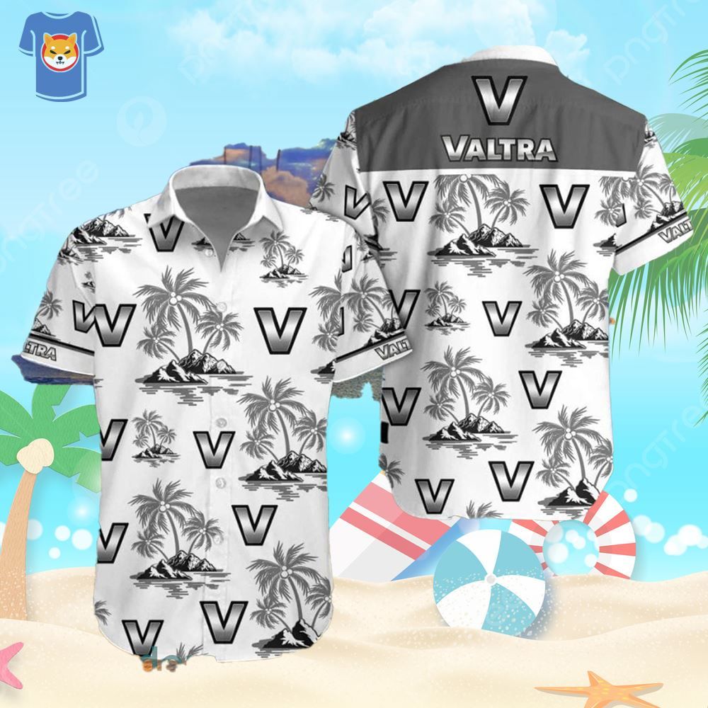 Valtra Tractor Aloha Coconut Pattern Hawaiian Shirt Summer Gift For Men And Women