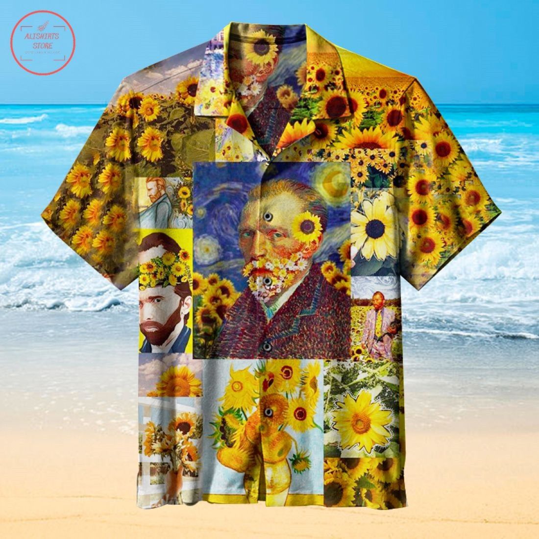 Van GogSunflower Hawaiian Shirt Tropical Style