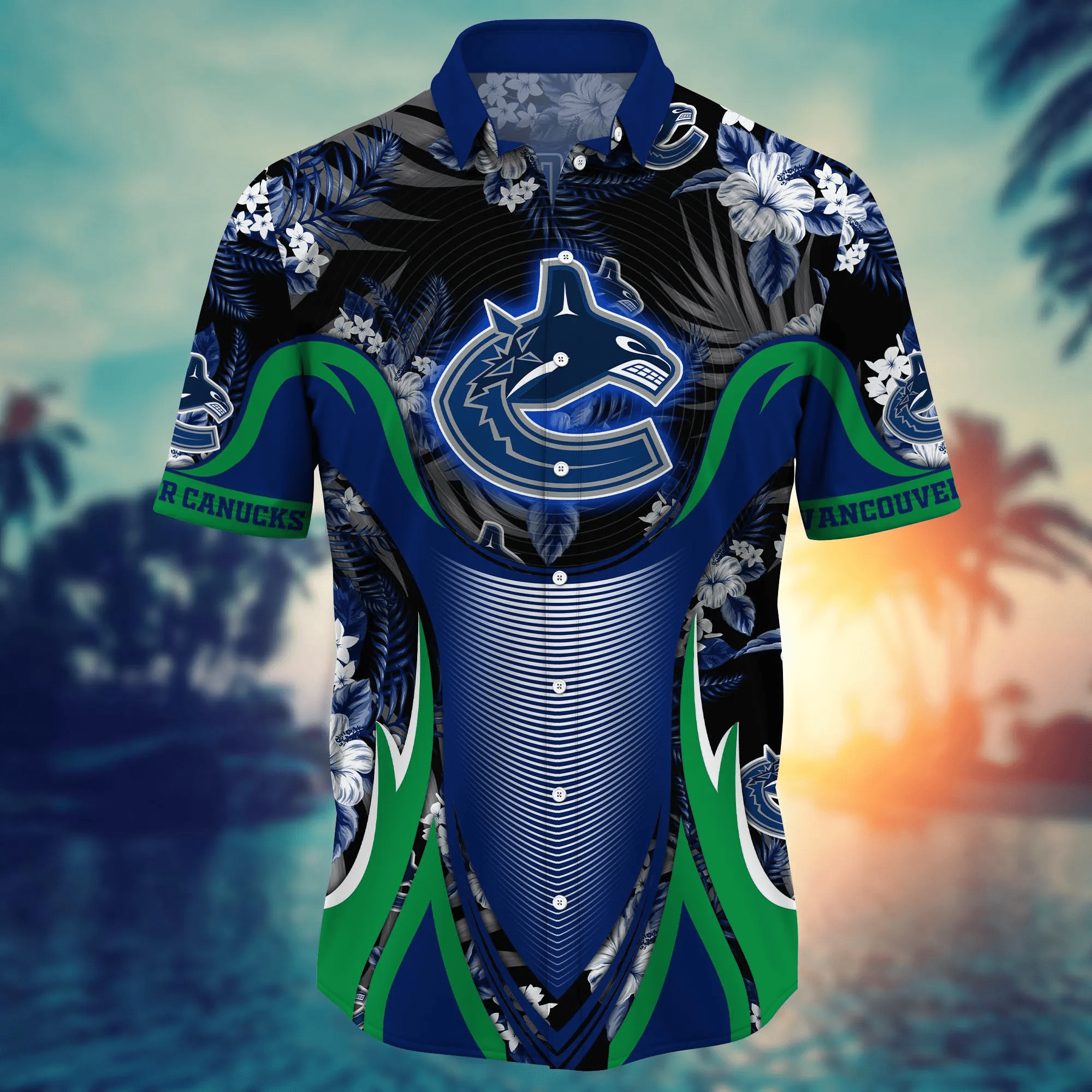 Vancouver Canucks NHL Hawaiian Shirt Bikinis Aloha Shirt