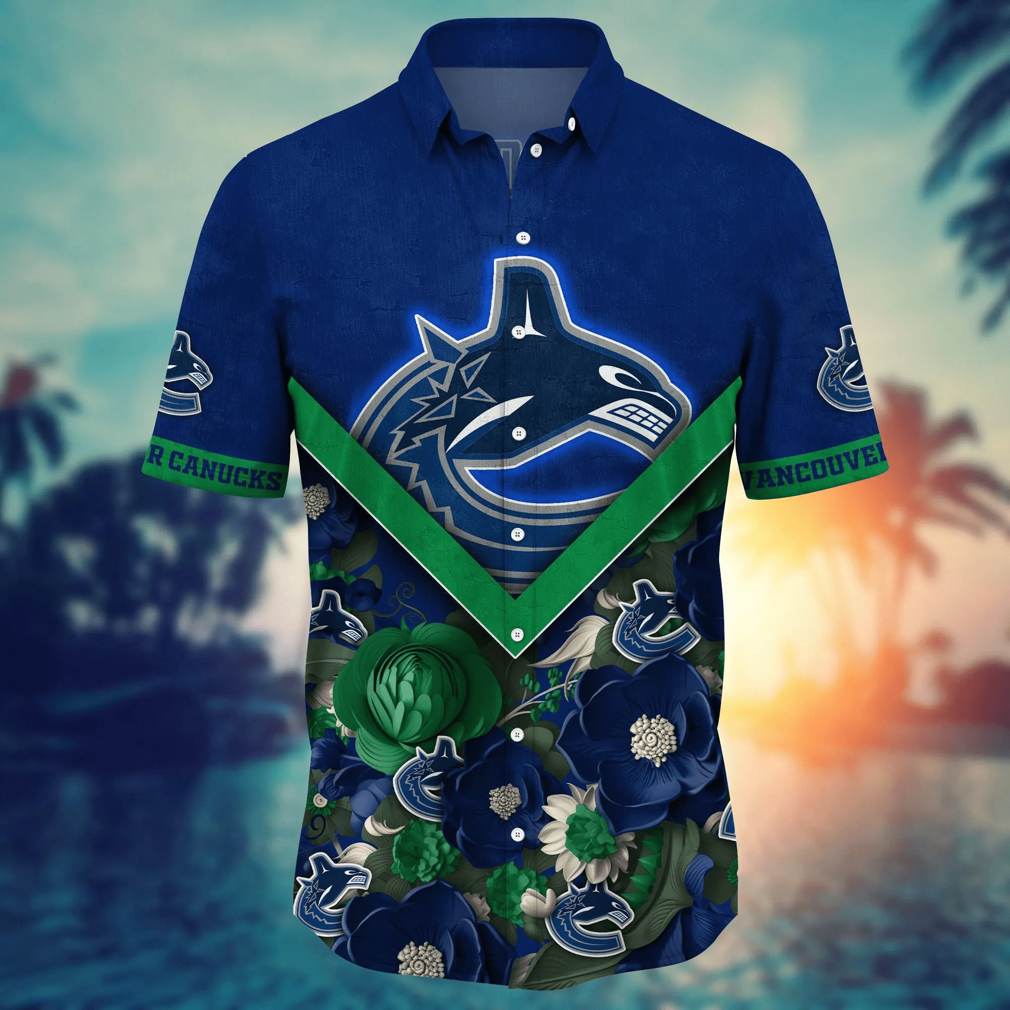 Vancouver Canucks NHL Hawaiian Shirt Custom Hammocks Aloha Shirt