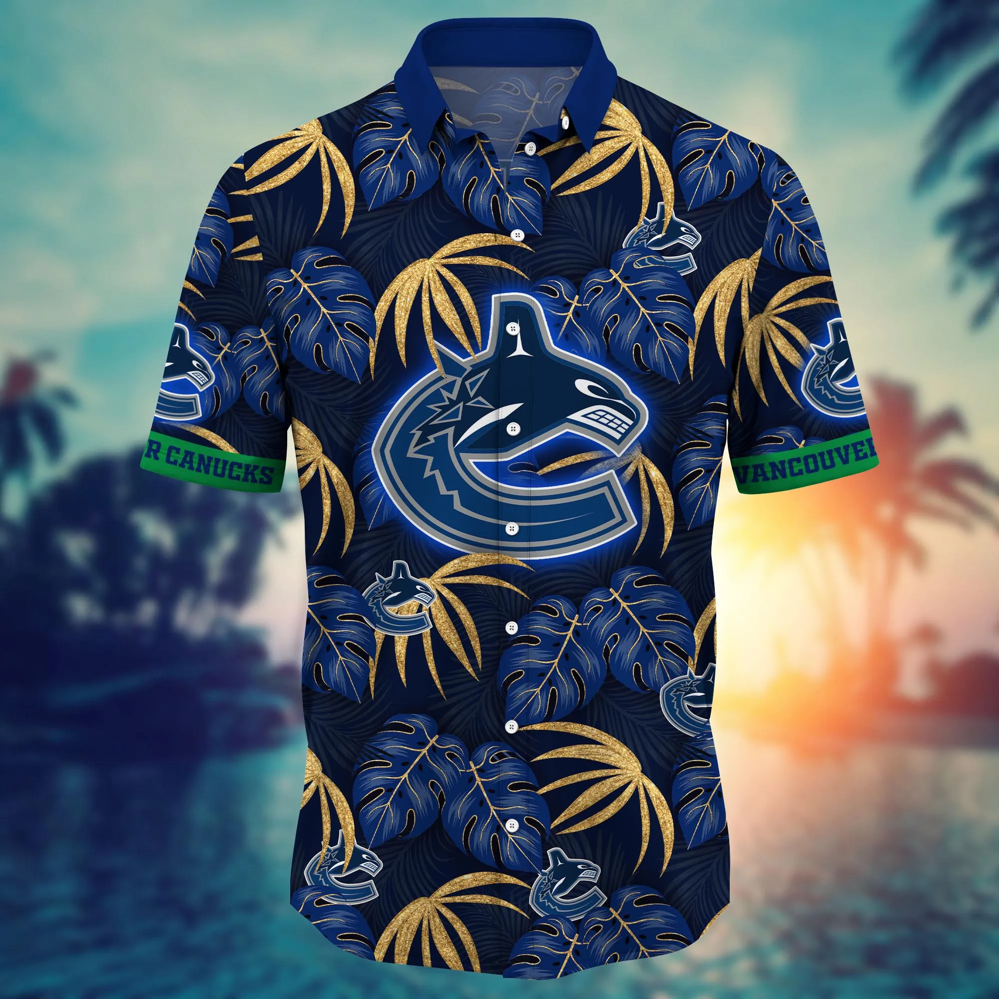 Vancouver Canucks NHL Hawaiian Shirt Music Festivals Aloha Shirt