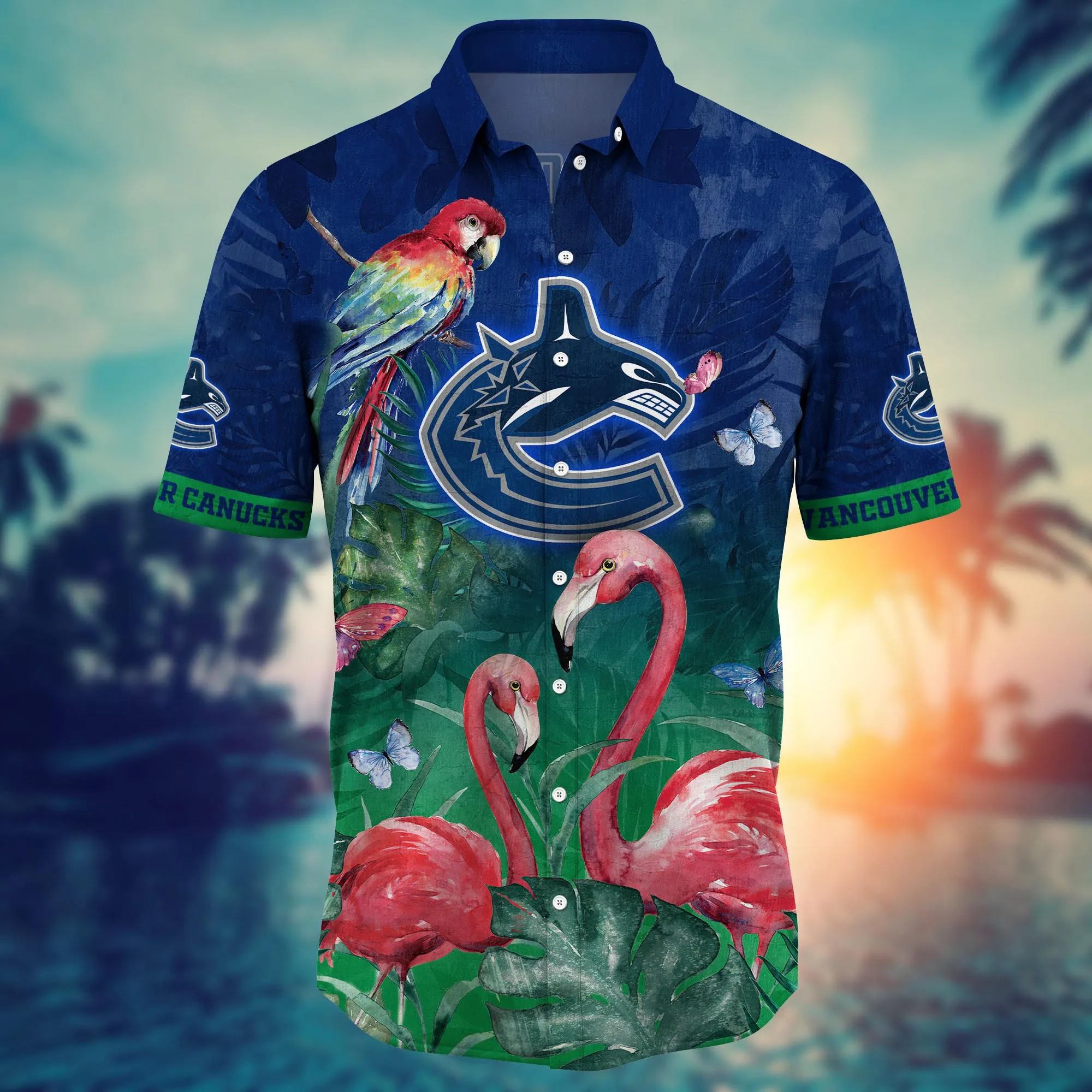Vancouver Canucks NHL Hawaiian Shirt Ocean Waves Aloha Shirt