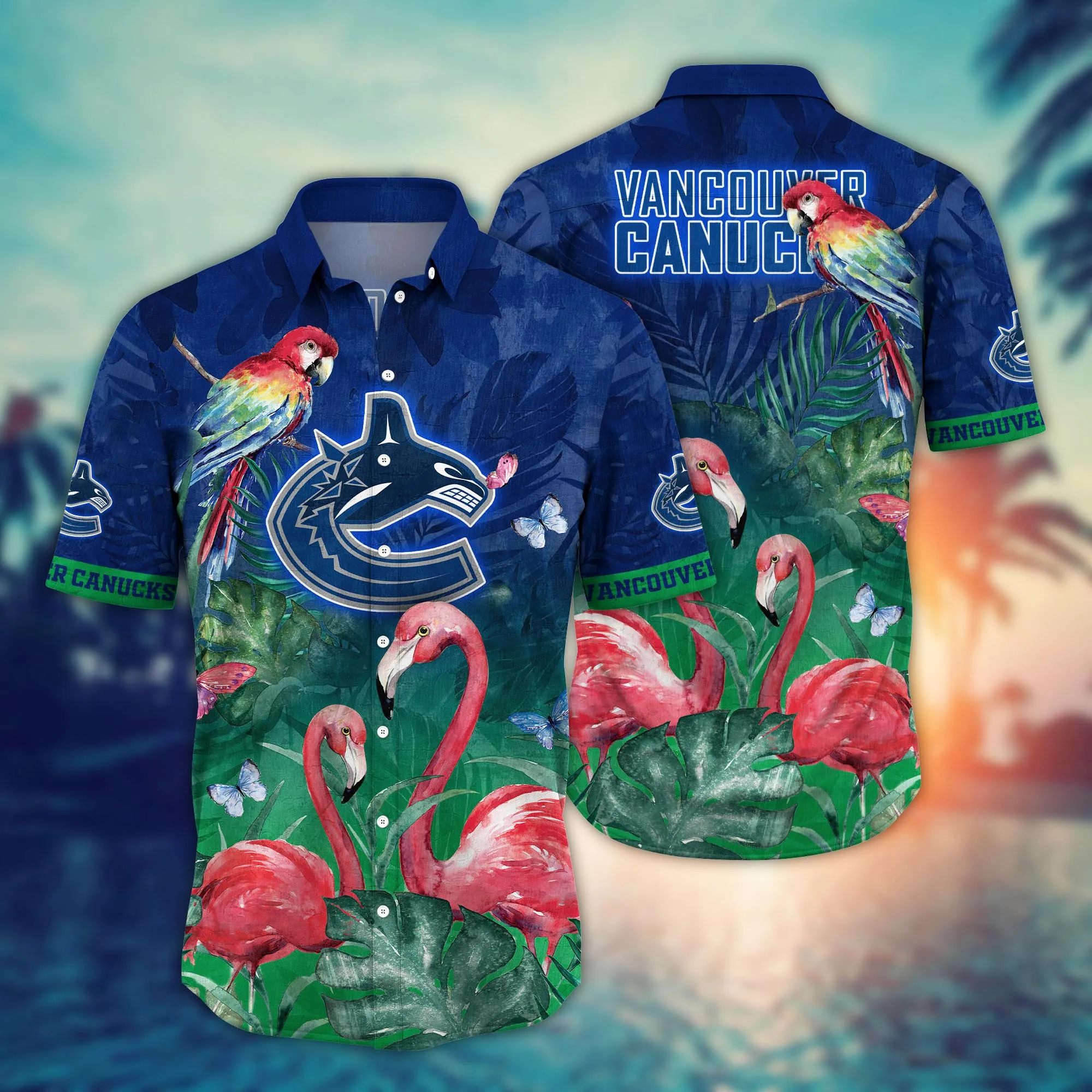 Vancouver Canucks NHL Hawaiian Shirt Ocean Waves Aloha Shirt