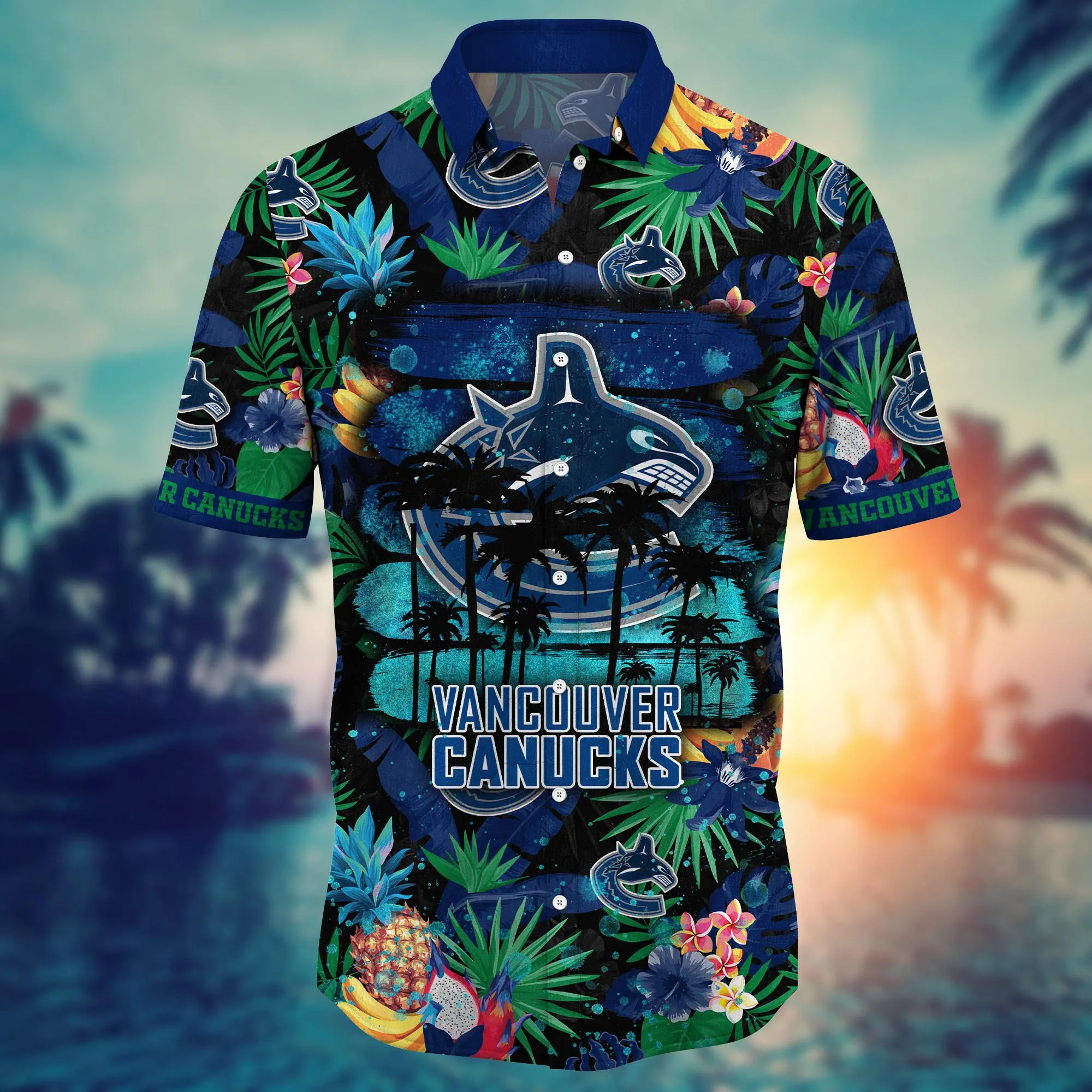 Vancouver Canucks NHL Hawaiian Shirt Parasolstime Aloha Shirt