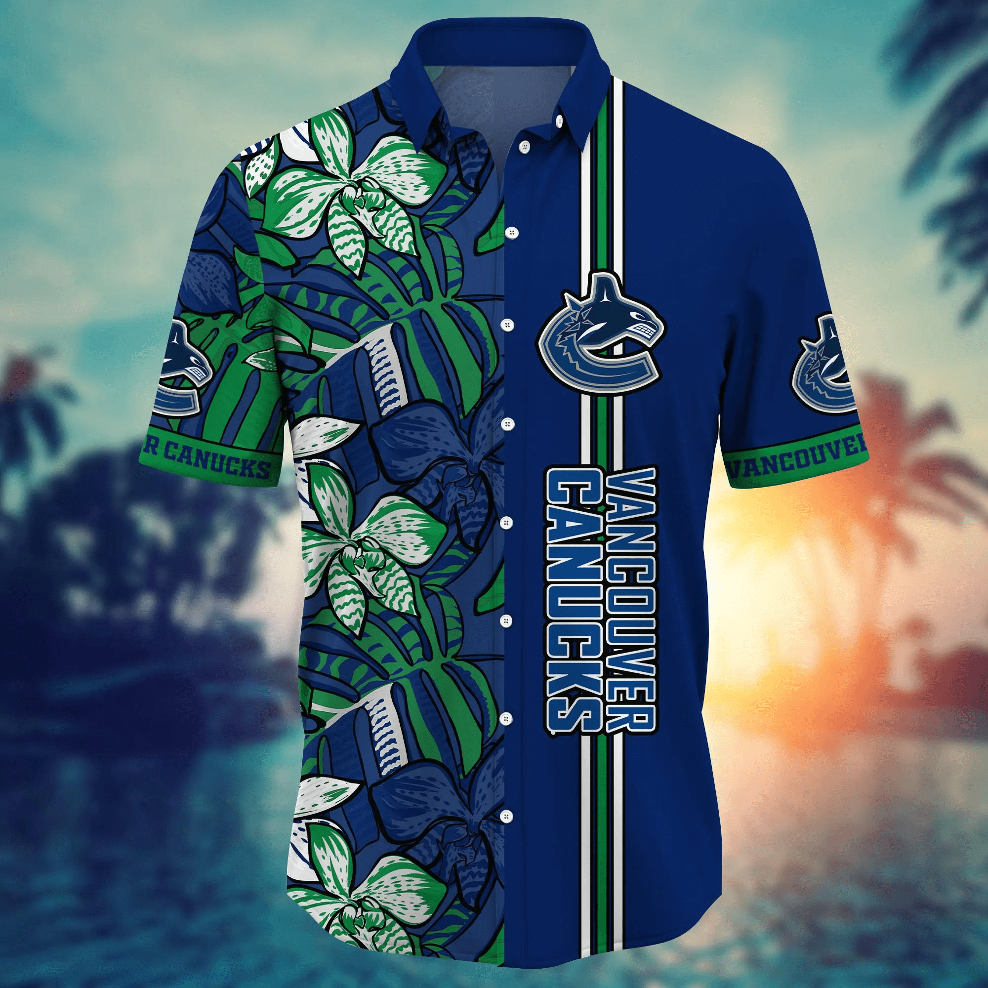 Vancouver Canucks NHL Hawaiian Shirt Sea Shores Aloha Shirt