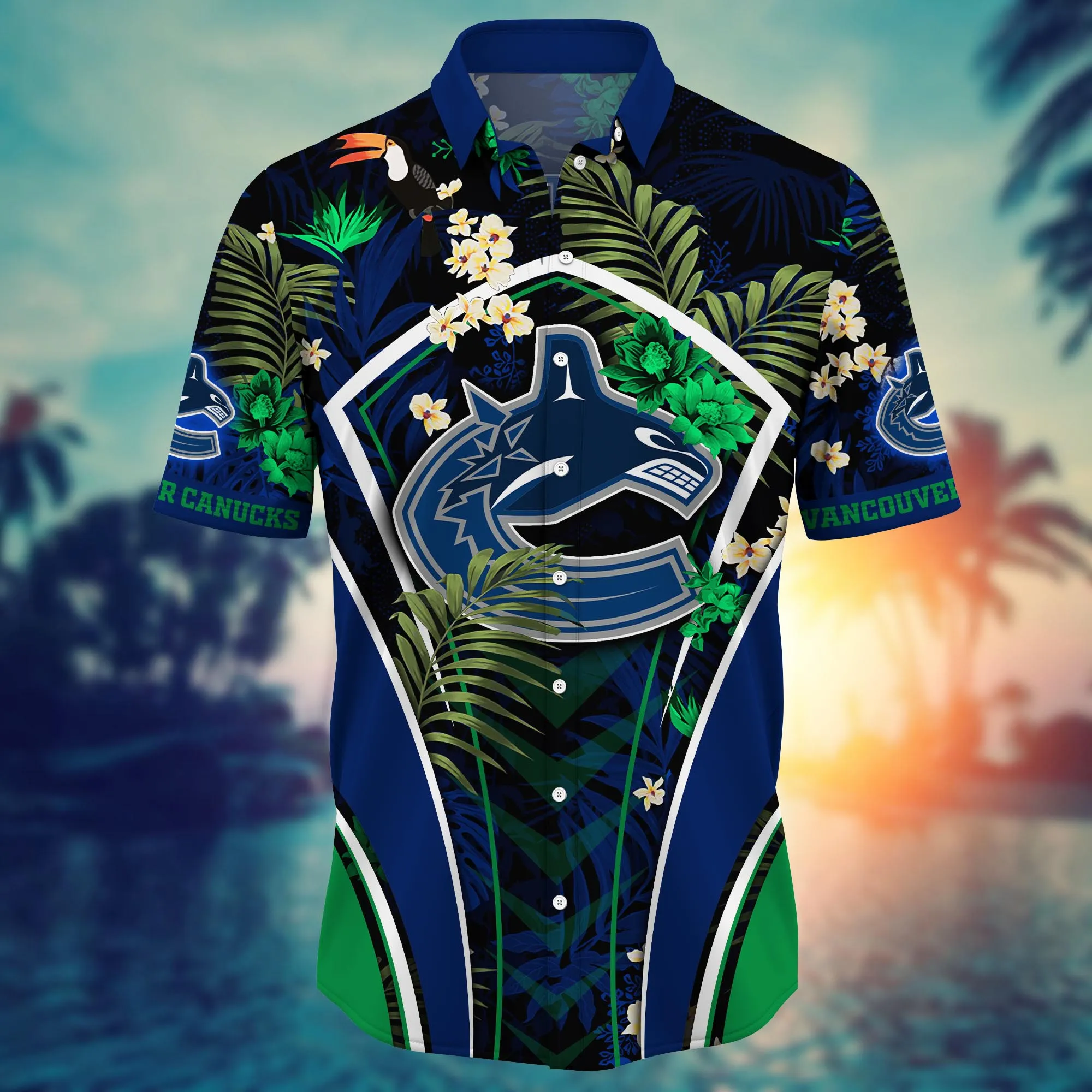 Vancouver Canucks NHL Hawaiian Shirt Sunscreen Aloha Shirt