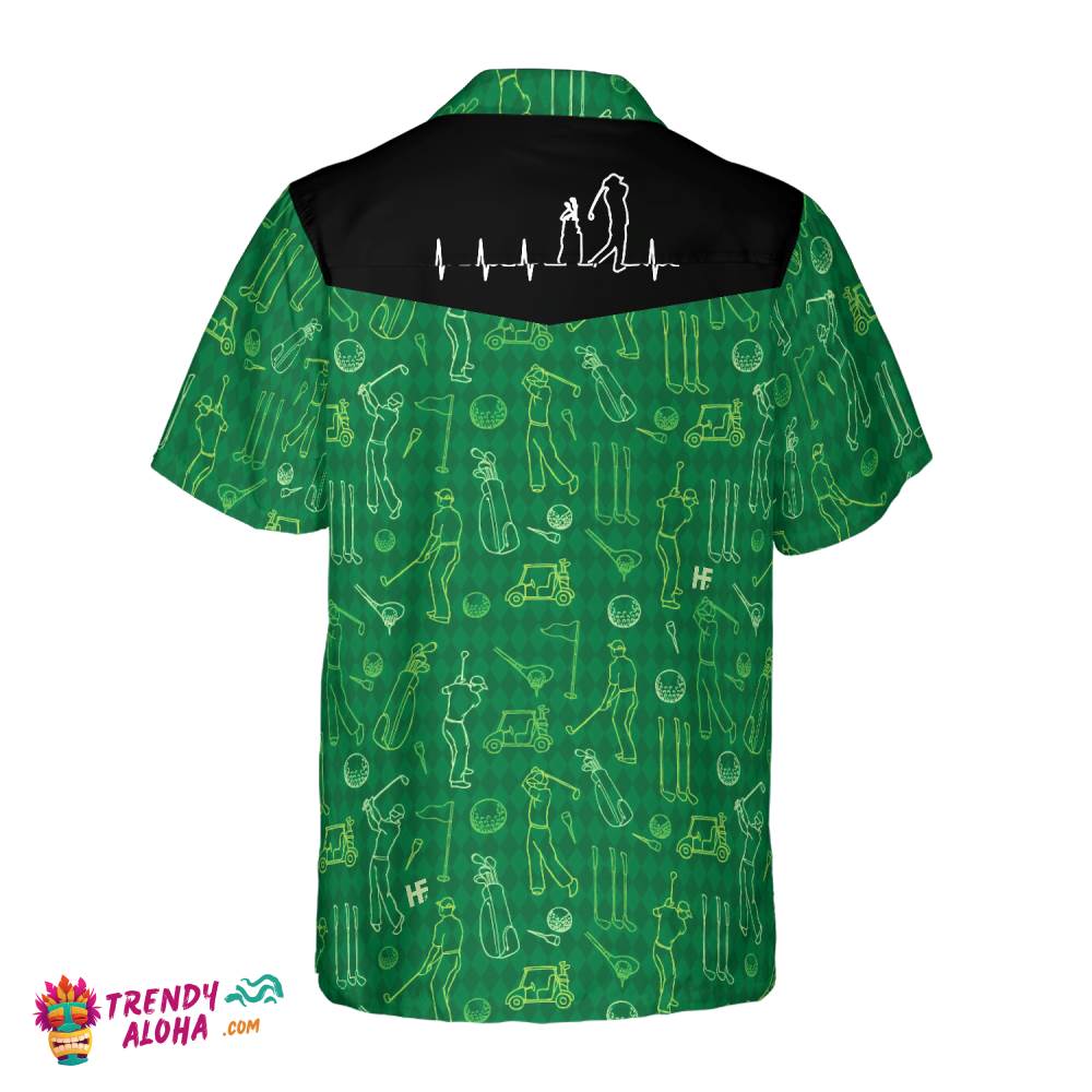 Various Golf Icons Pattern Hawaiian Shirt
