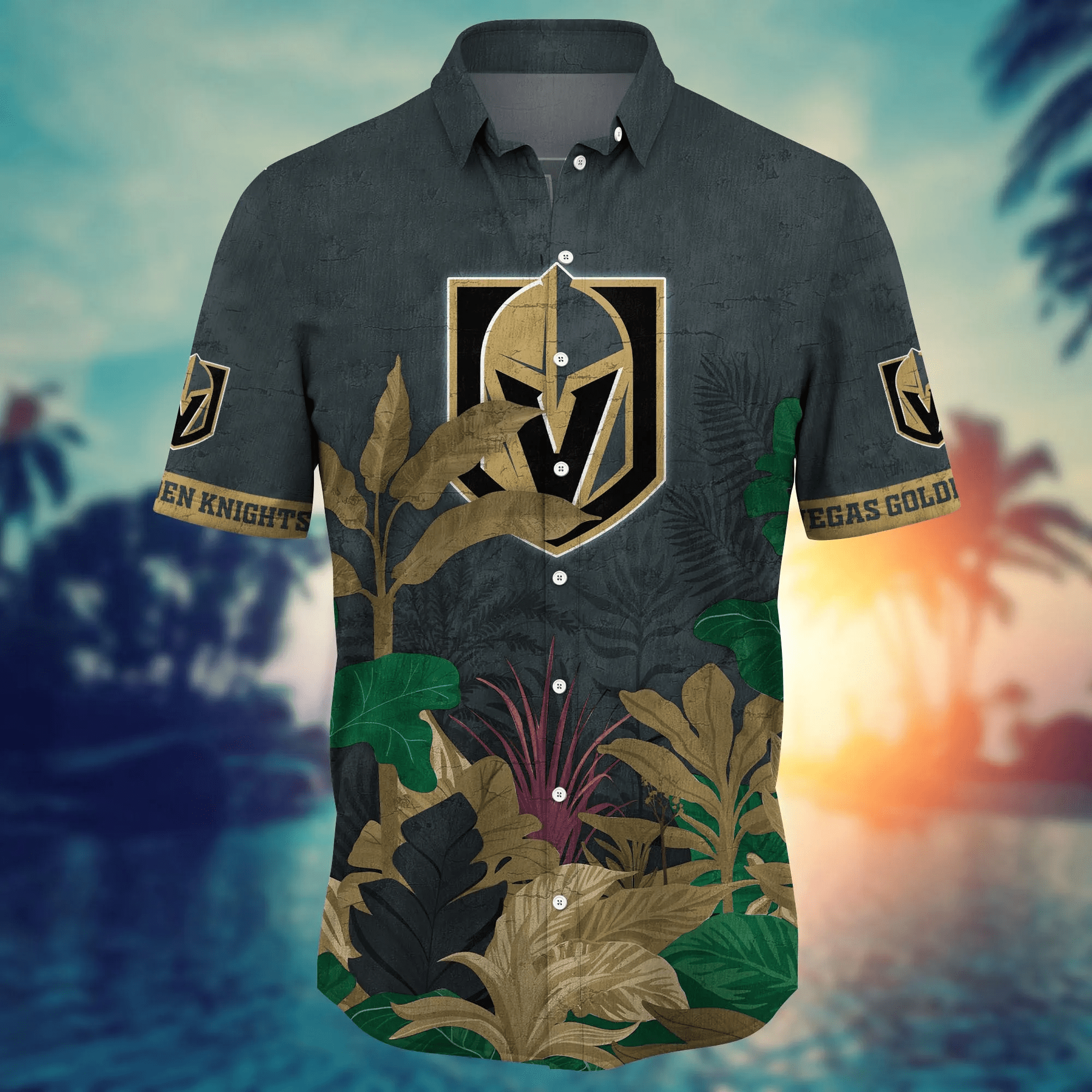 Vegas Golden Knights NHL Hawaiian Shirt Barbecues Aloha Shirt