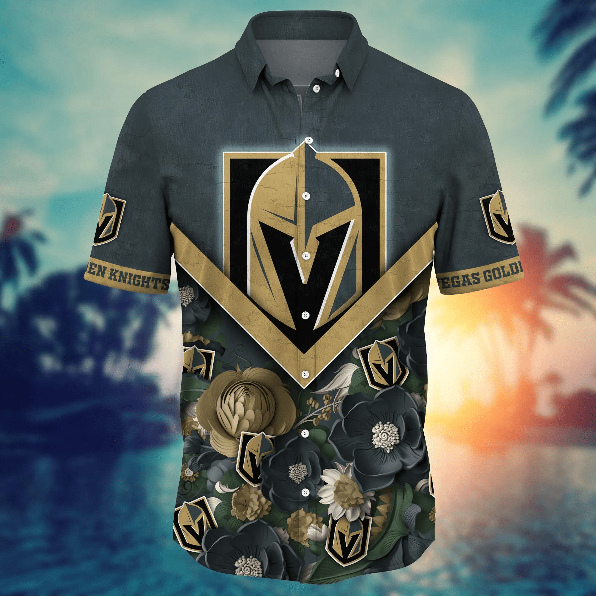 Vegas Golden Knights NHL Hawaiian Shirt Custom Summer Fruits Aloha Shirt