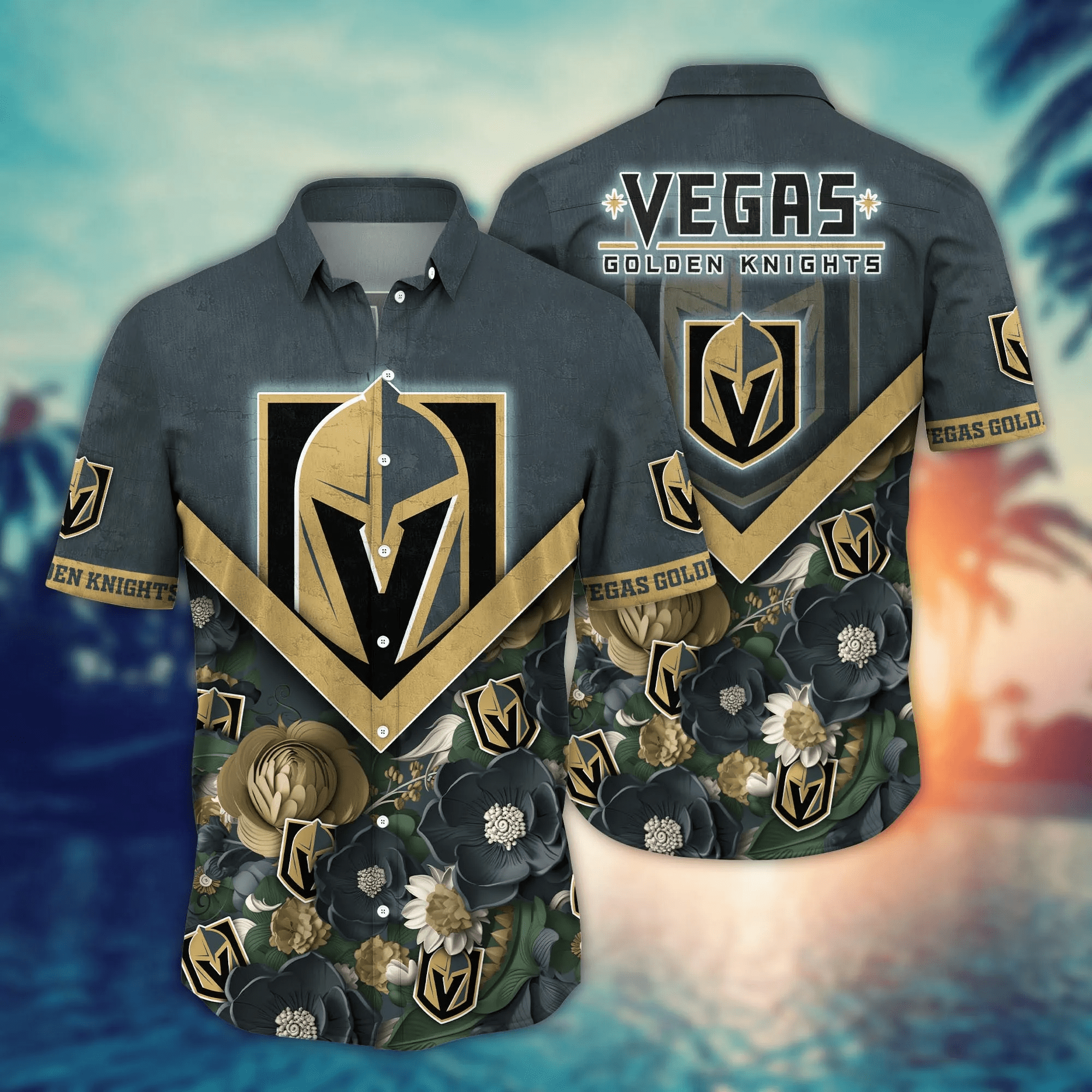 Vegas Golden Knights NHL Hawaiian Shirt Custom Summer Fruits Aloha Shirt Vegas Golden Knights NHL Hawaiian Shirt Custom Summer Fruits Aloha Shirt