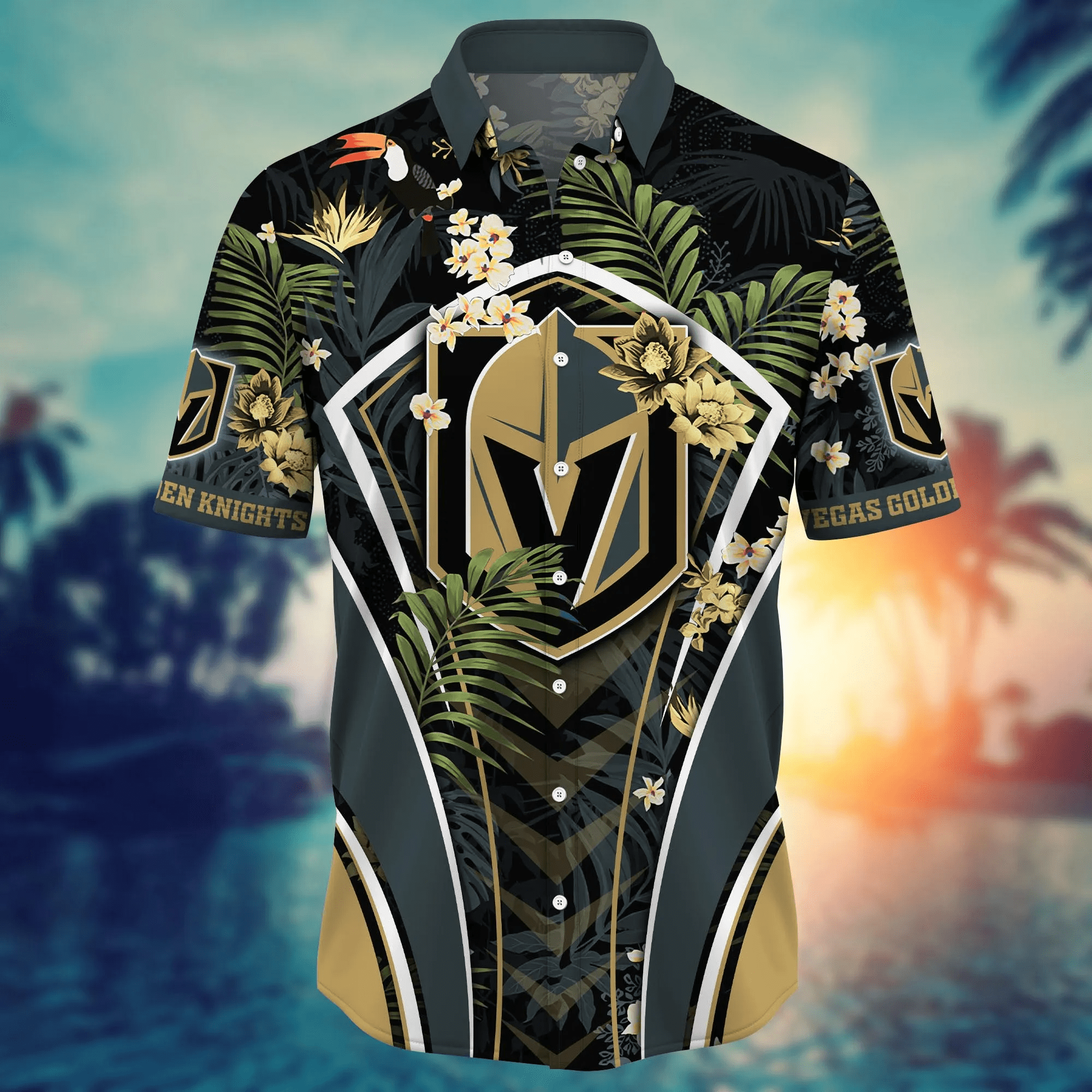 Vegas Golden Knights NHL Hawaiian Shirt Sunning Aloha Shirt