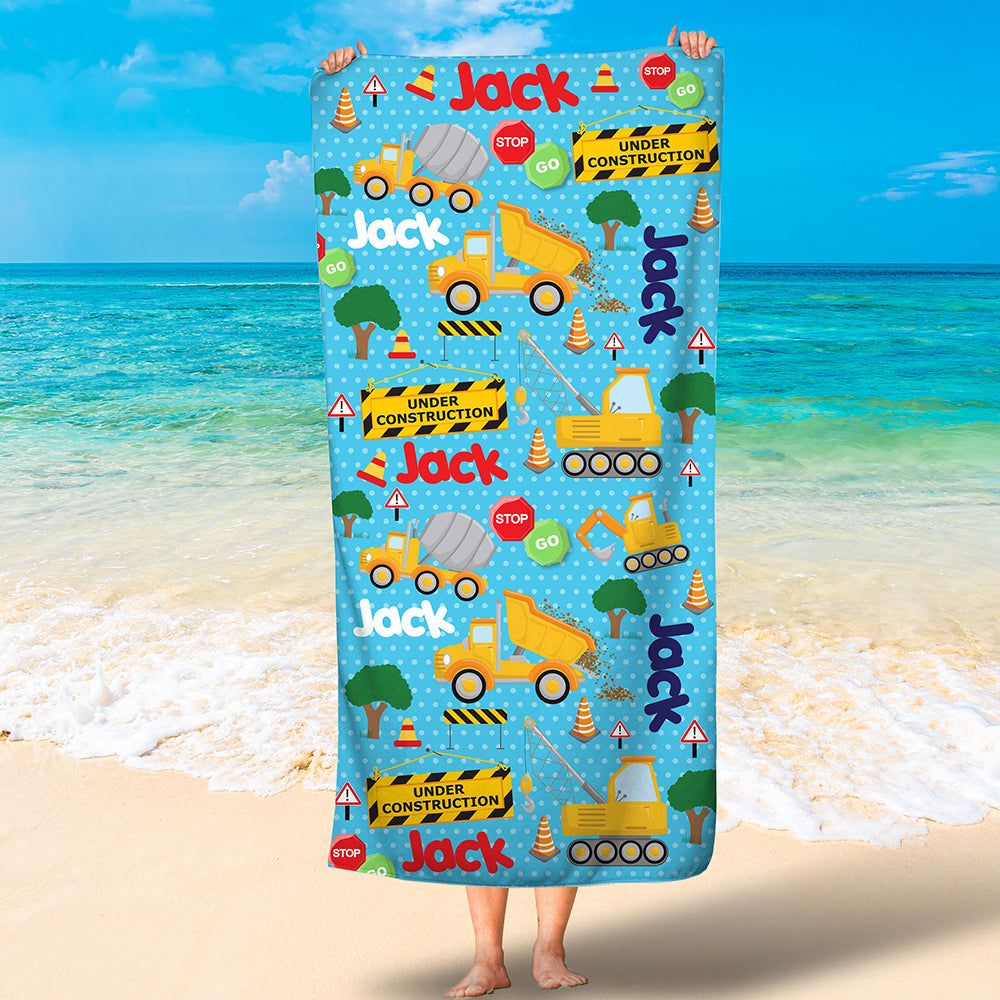 Vehicle Theme Personalized Lovely Summer Beach Towels Unique Gift