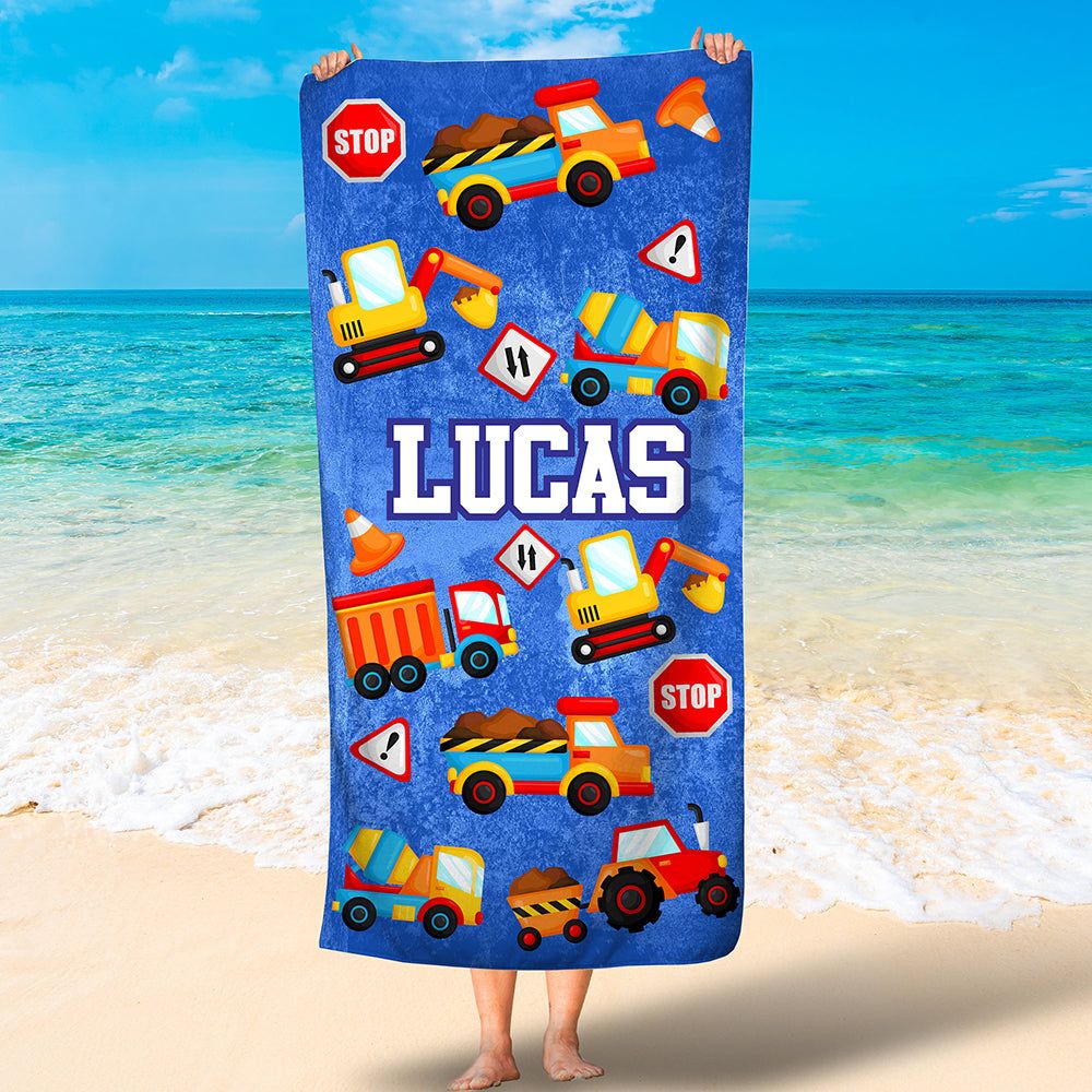 Vehicle Theme Personalized Lovely Summer Beach Towels Unique Gift