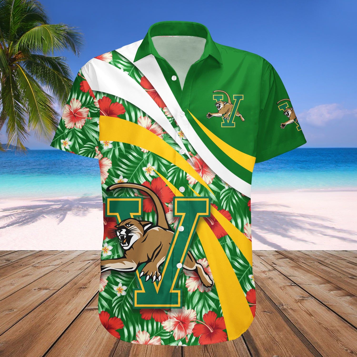 Vermont Catamounts Hawaii Shirt Hibiscus Sport Style – NCAA