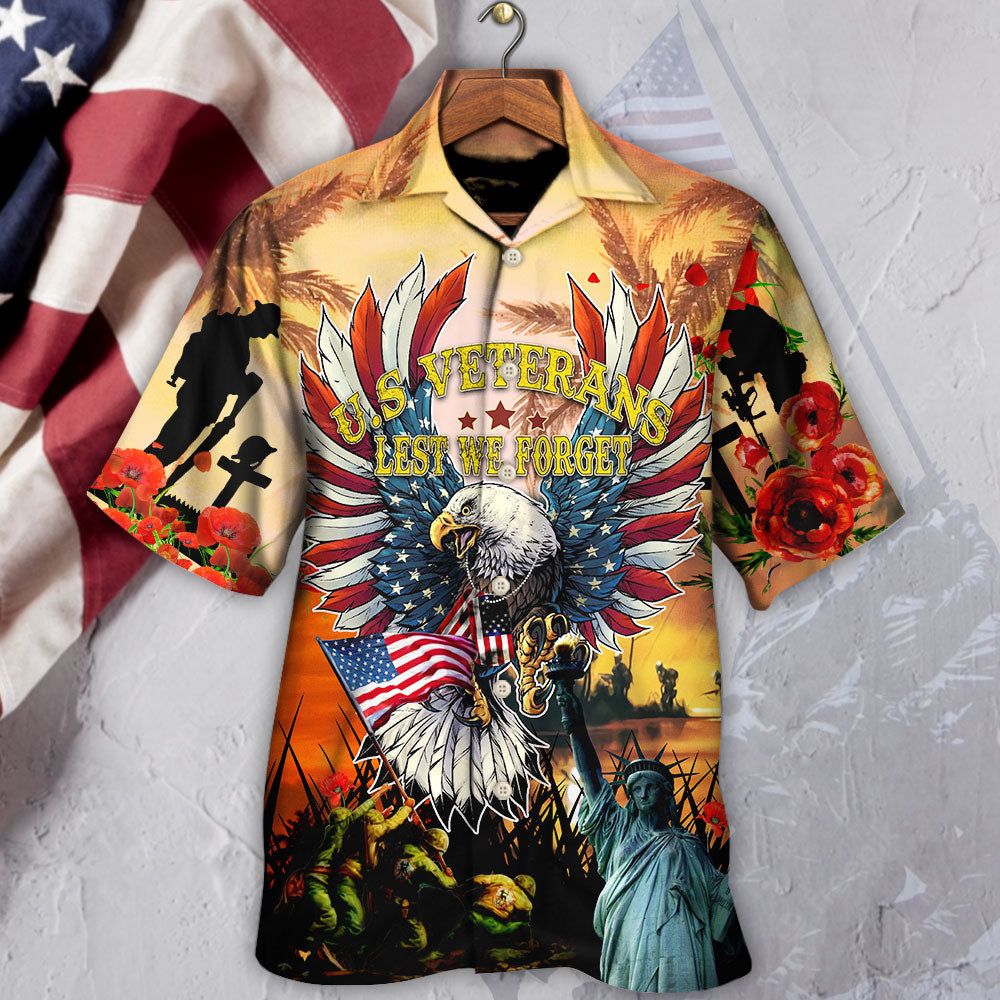 Veteran America Veterans Let We Forget In The Sunset – Hawaiian Shirt