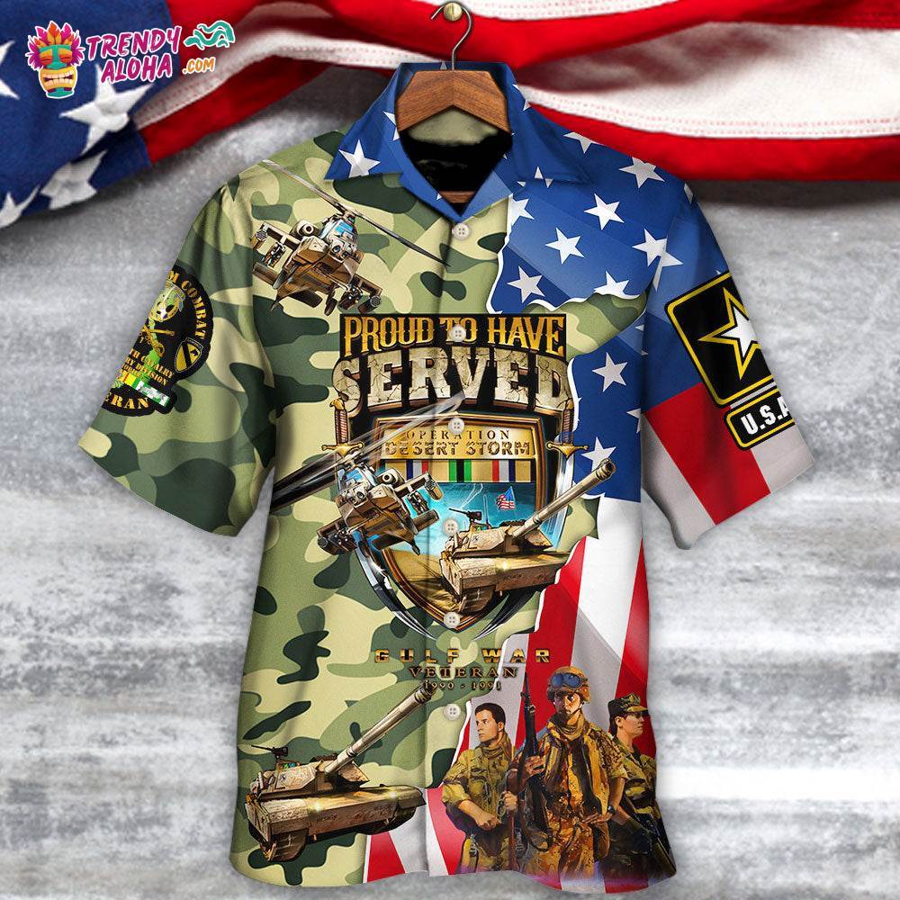 Veteran Colorful America Veteran War And Peace Proud To Have Veteran Hawaiian Shirt – Trendy Aloha